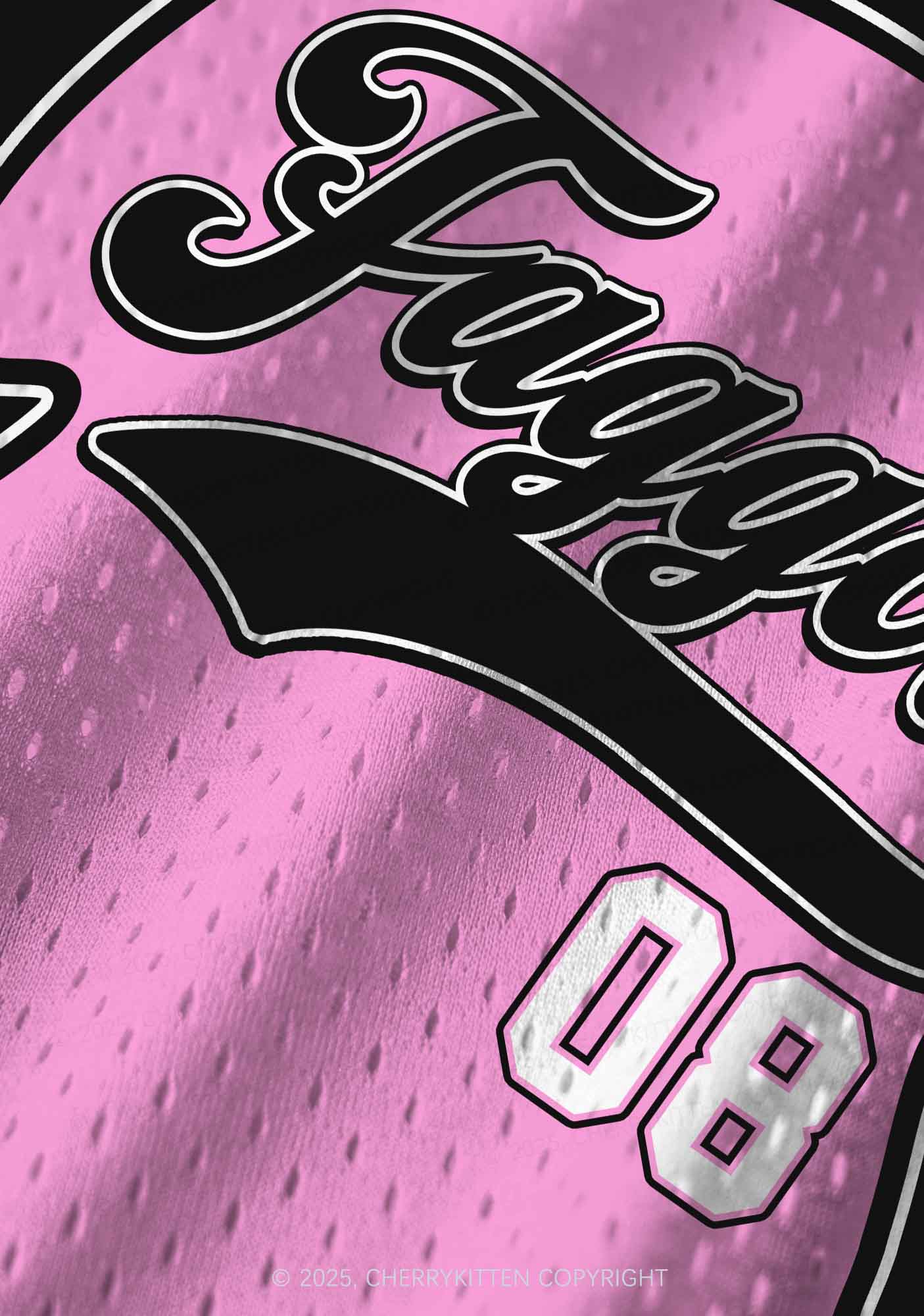 Custom Black Faggot Pride Y2K Sport Jersey Tank Cherrykitten - Image 3