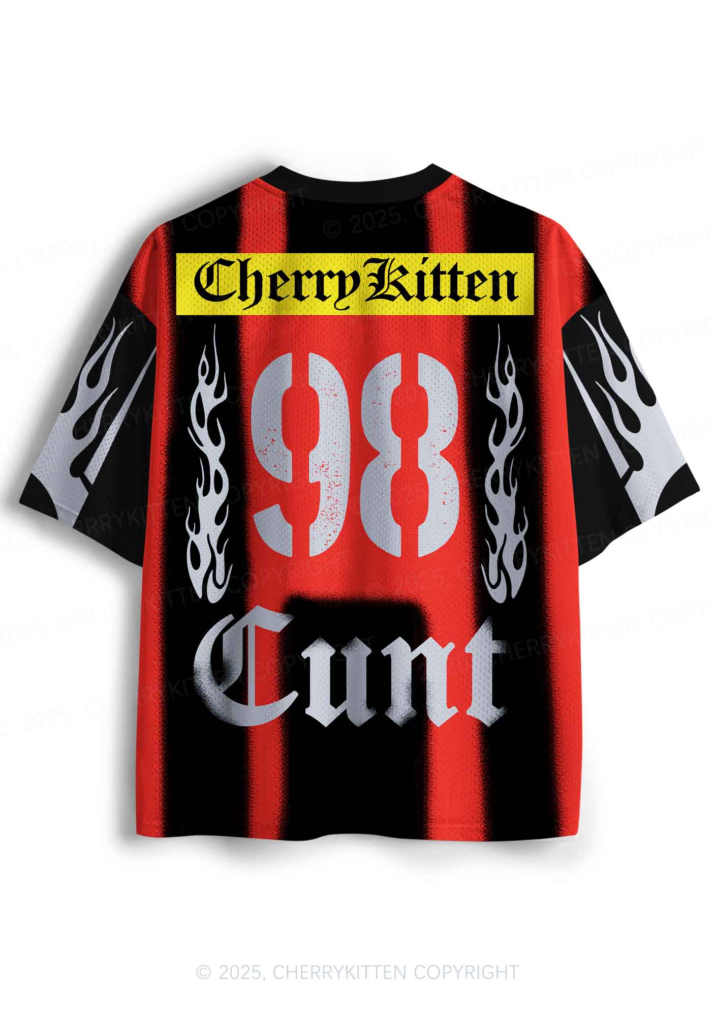 Custom Black Flame Cxxt Y2K Sport Jersey Shirts Cherrykitten - Image 3