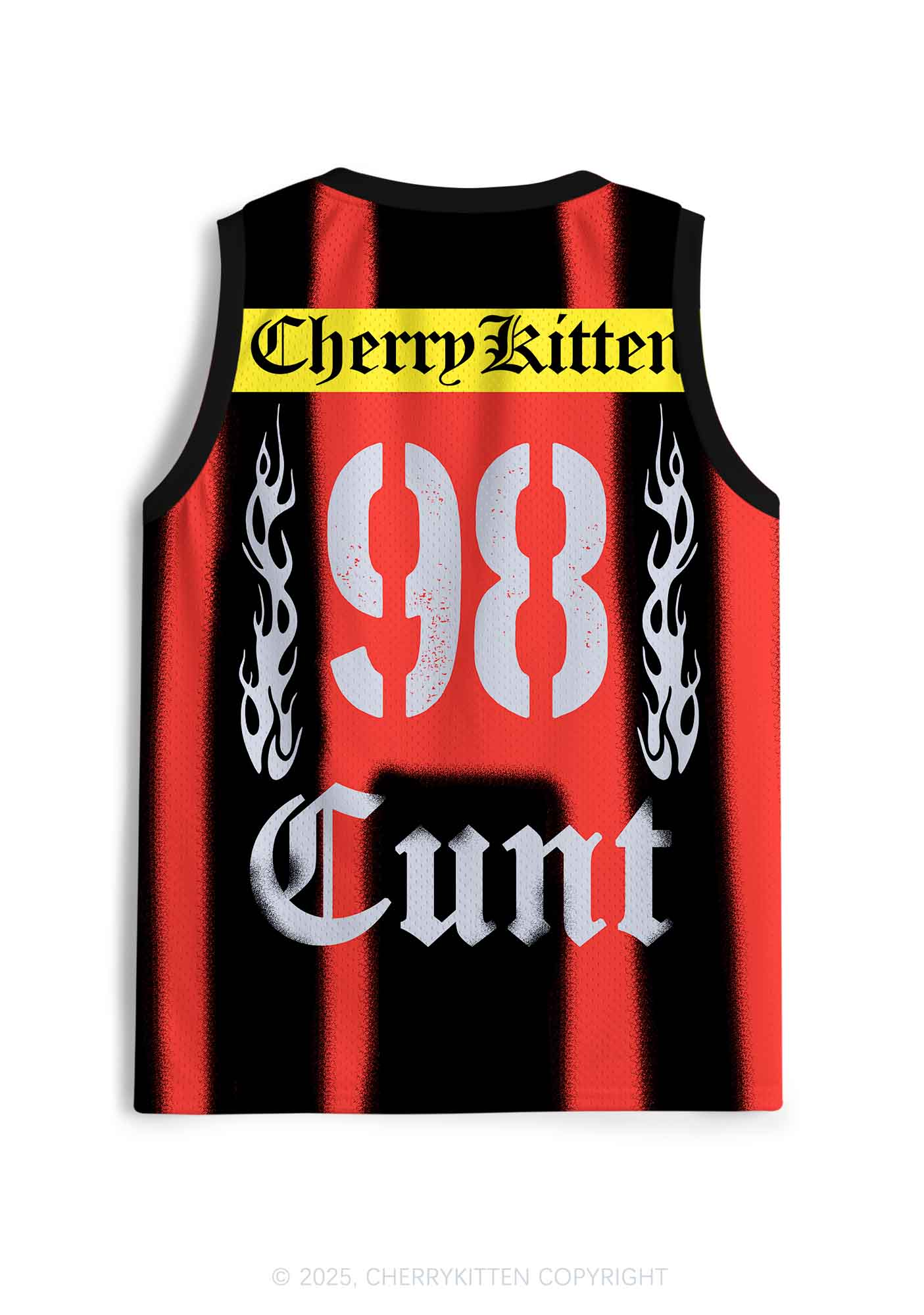 Custom Black Flame Cxxt Y2K Sport Jersey Tank Cherrykitten - Image 2