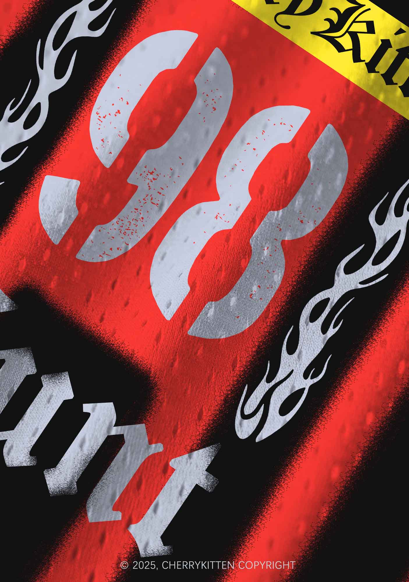 Custom Black Flame Cxxt Y2K Sport Jersey Tank Cherrykitten - Image 3