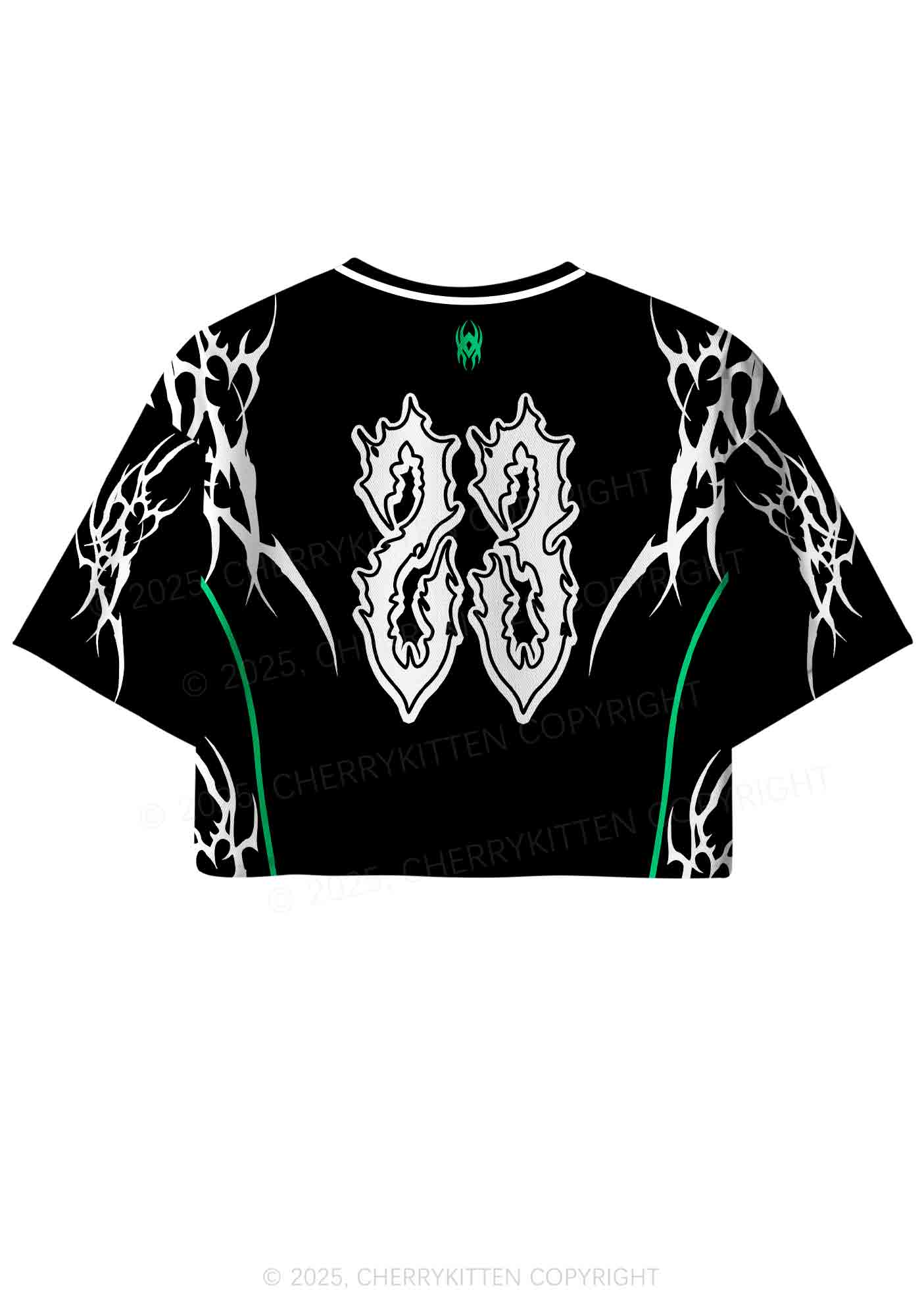 Custom Black Gay Son Pride Y2K Crop Sport Jersey Shirts Cherrykitten - Image 3