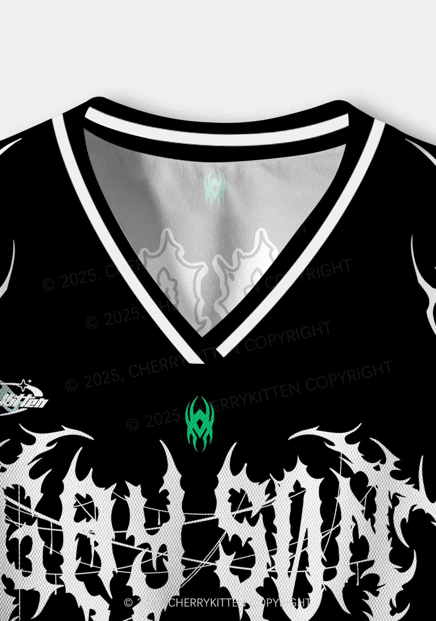 Custom Black Gay Son Pride Y2K Crop Sport Jersey Shirts Cherrykitten - Image 4