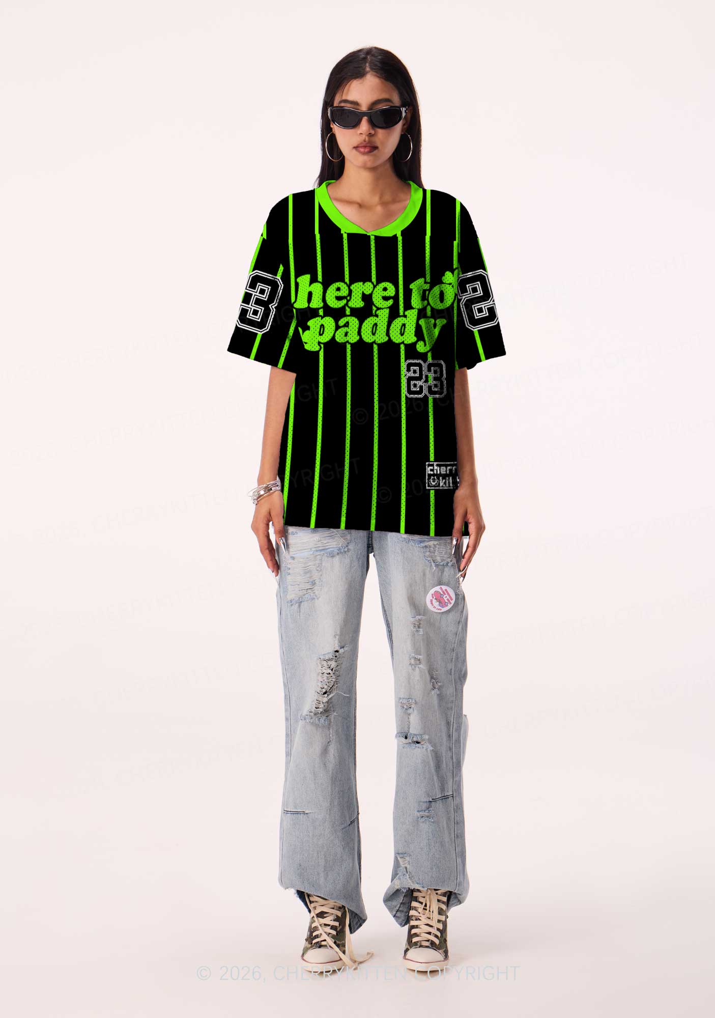 Custom Black Here To Paddy St Patricks Y2K Sport Jersey Shirts Cherrykitten - Image 2