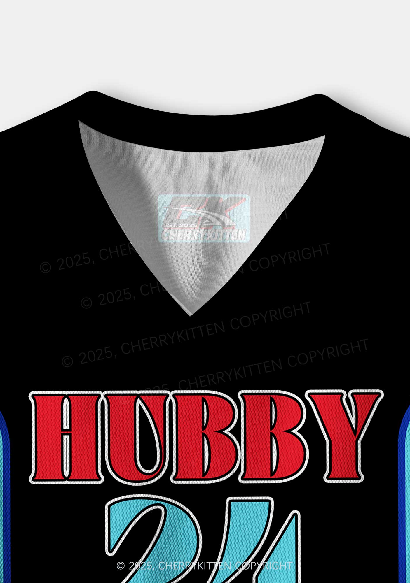 Custom Black Hubby Valentine's Day Y2K Sport Jersey Shirts Cherrykitten - Image 5