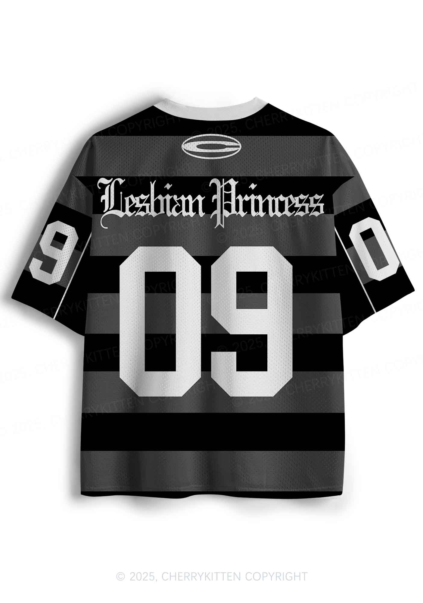 Custom Black Lesbian Princess Pride Y2K Sport Jersey Shirts Cherrykitten - Image 2