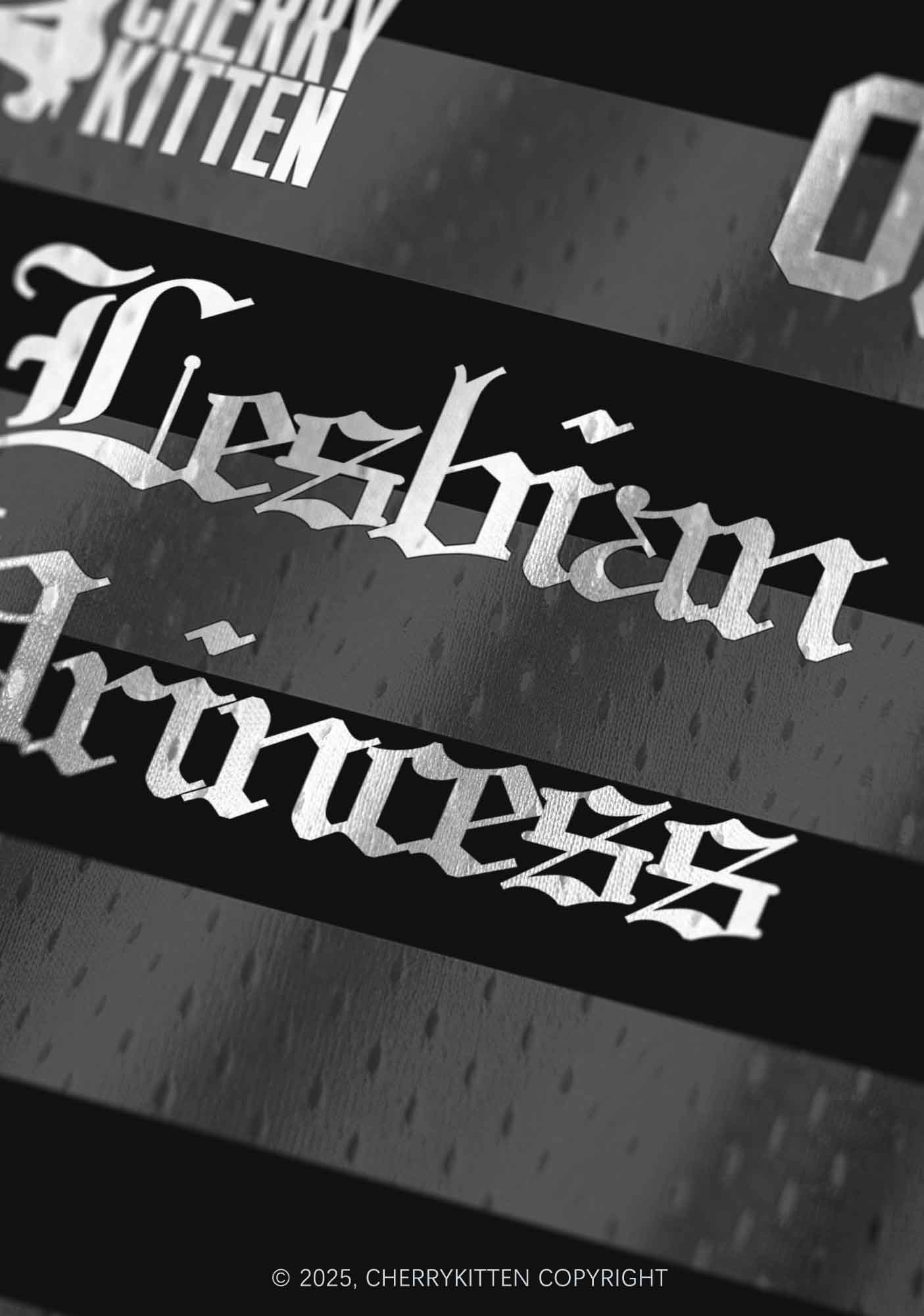 Custom Black Lesbian Princess Pride Y2K Sport Jersey Tank Cherrykitten - Image 5