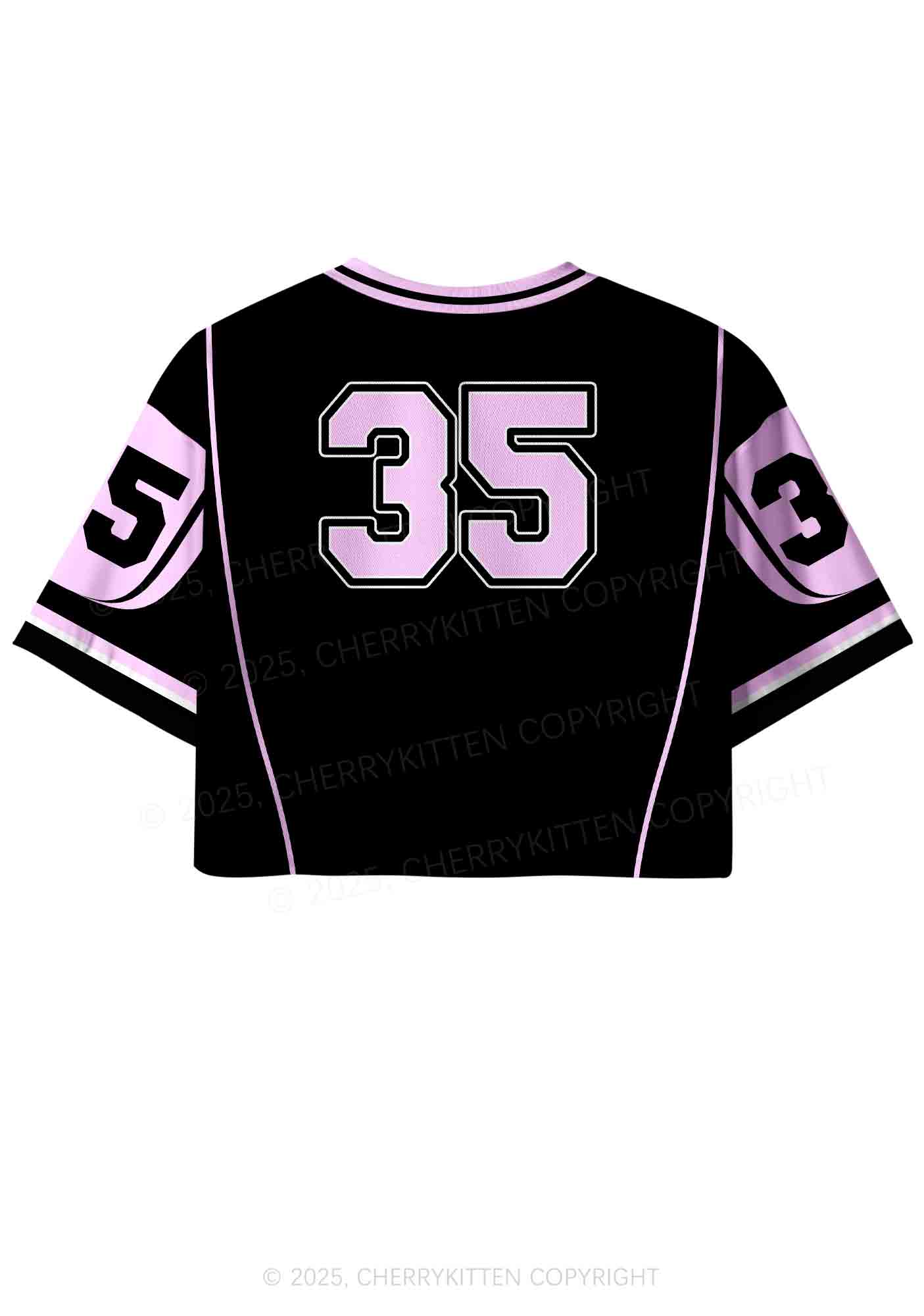 Custom Black Ratz Y2K Crop Sport Jersey Shirts Cherrykitten - Image 3