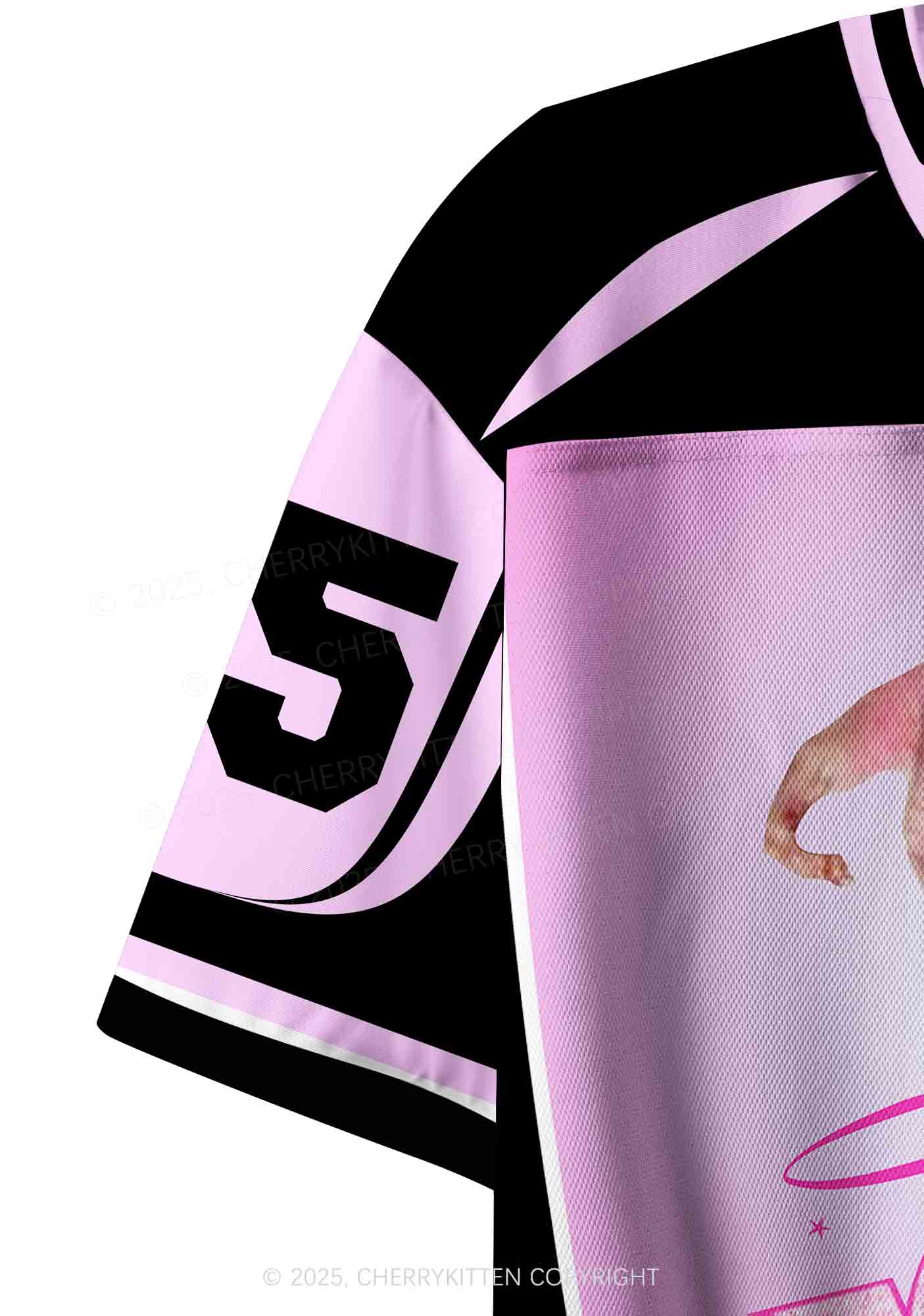 Custom Black Ratz Y2K Crop Sport Jersey Shirts Cherrykitten - Image 6