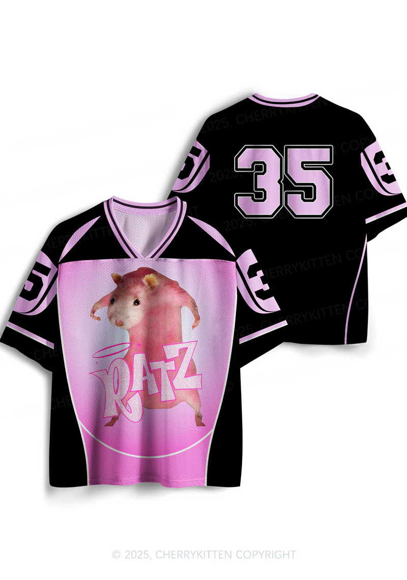 Custom Black Ratz Y2K Sport Jersey Shirts Cherrykitten - Image 4