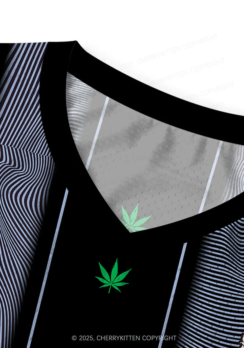 Custom Black Smoke Blunt Y2K Sport Jersey Tank Cherrykitten - Image 3