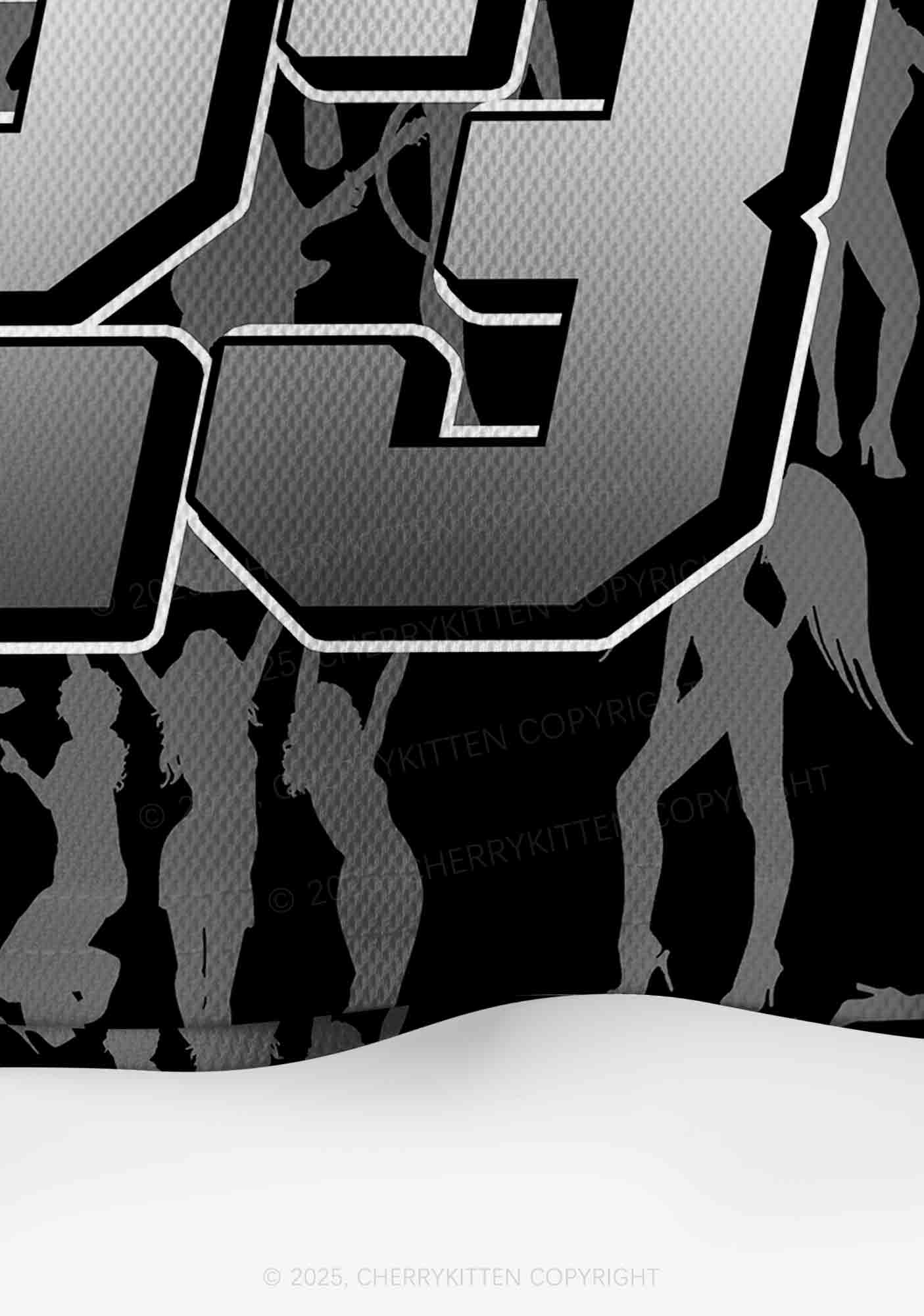 Custom Black Star Girl Y2K Crop Sport Jersey Shirts Cherrykitten - Image 5