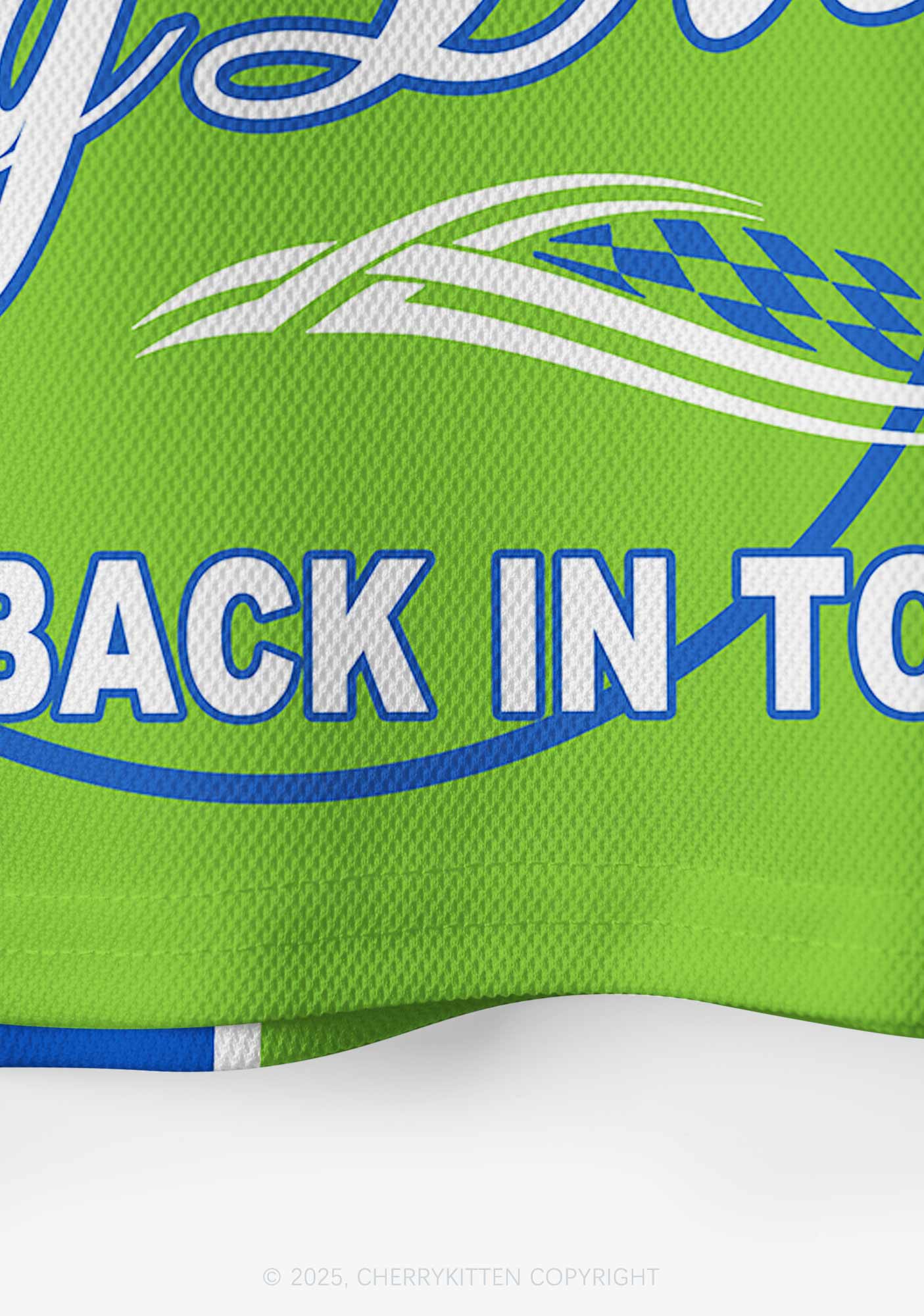 Custom Blue Big Back Town Y2K Crop Sport Jersey Shirts Cherrykitten - Image 5