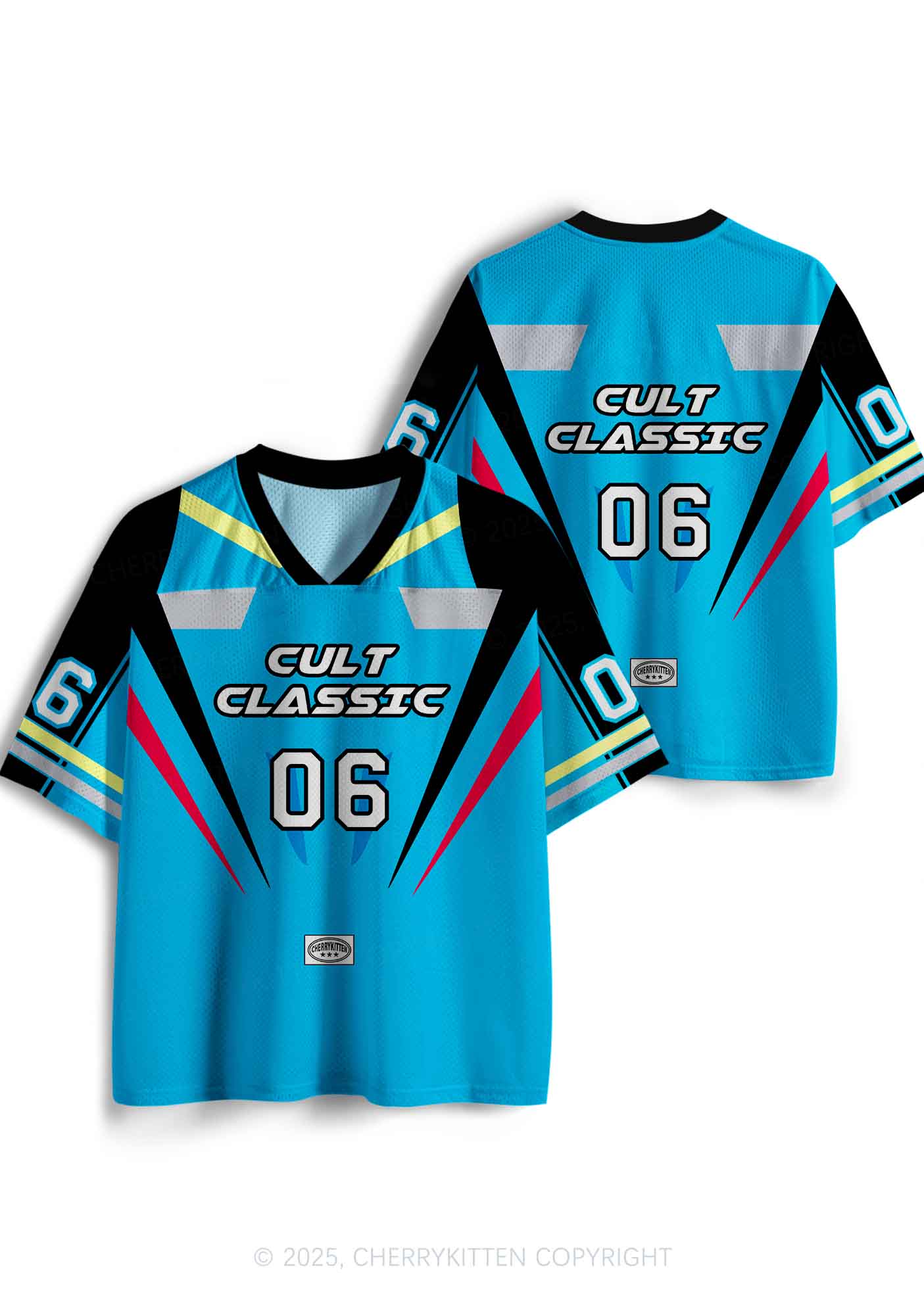 Custom Blue Cult Classic Y2K Sport Jersey Shirts Cherrykitten - Image 3