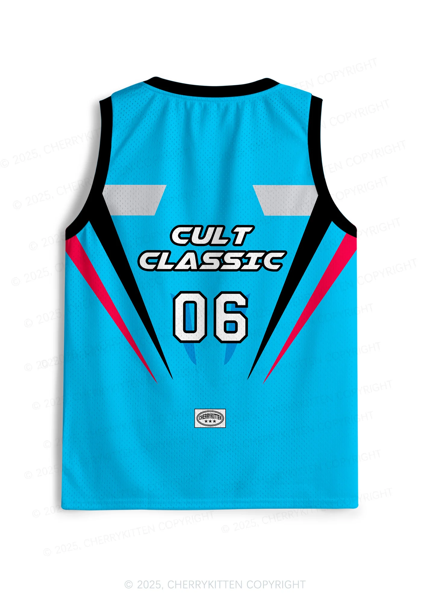 Custom Blue Cult Classic Y2K Sport Jersey Tank Cherrykitten - Image 2
