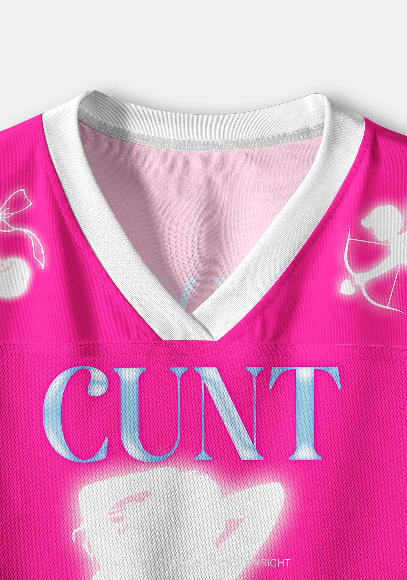 Custom Blue Cxxt Y2K Crop Sport Jersey Shirts Cherrykitten - Image 3