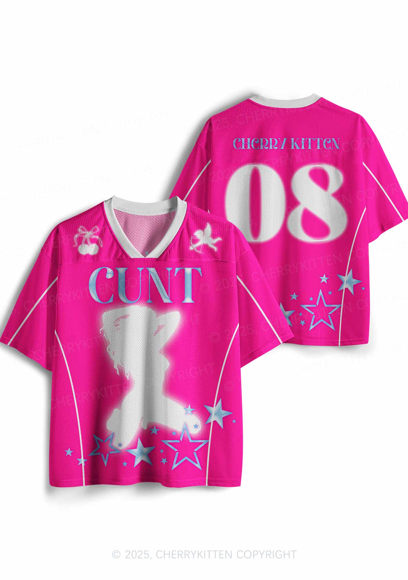 Custom Blue Cxxt Y2K Sport Jersey Shirts Cherrykitten - Image 4
