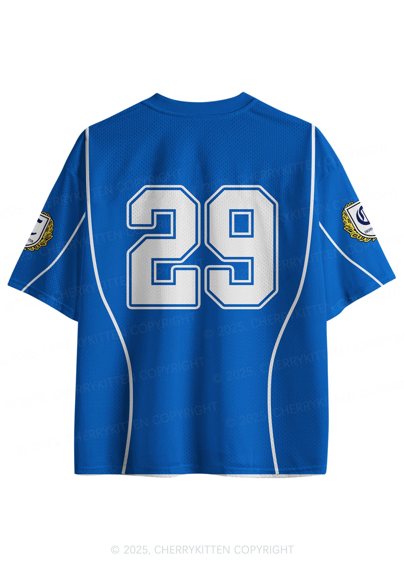 Custom Blue Dont Play Techno Y2K Sport Jersey Shirts Cherrykitten - Image 2