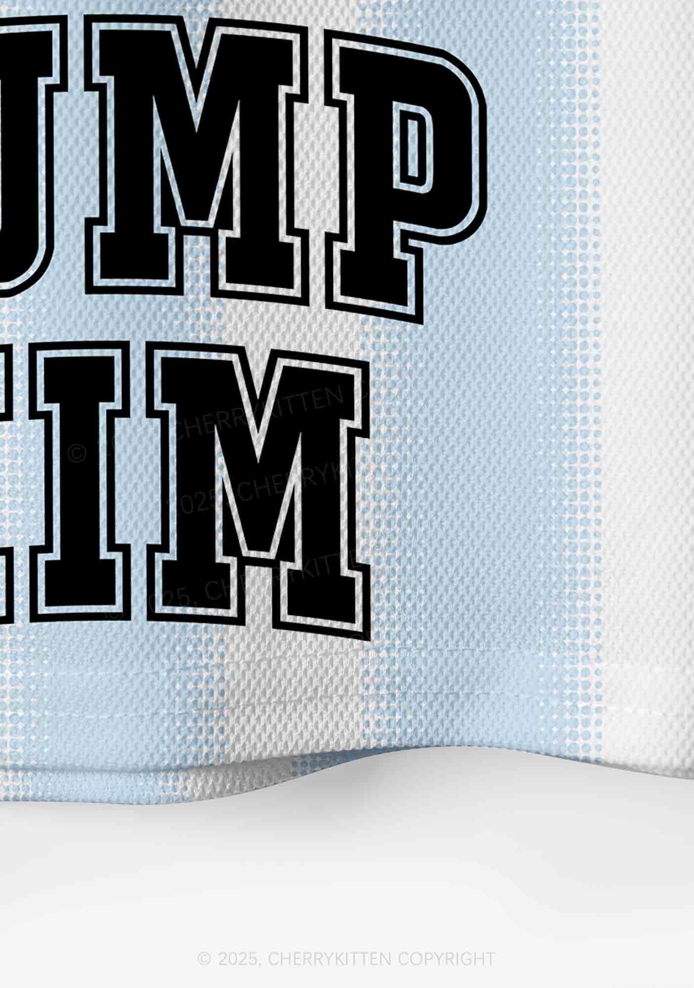 Custom Blue Dump Him Y2K Crop Sport Jersey Shirts Cherrykitten - Image 5