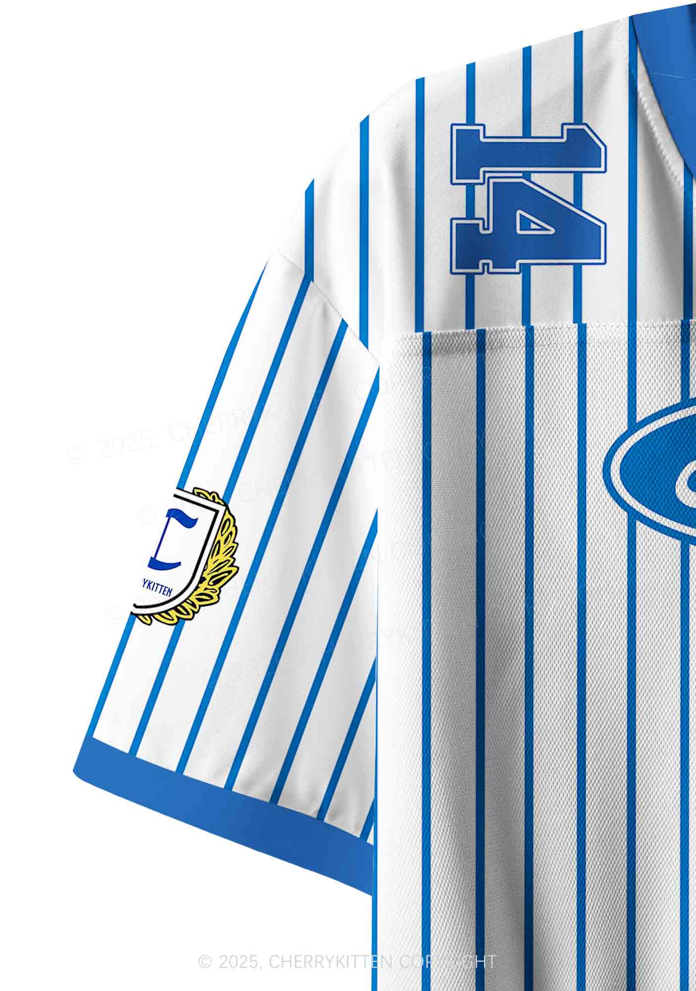 Custom Blue Faggot Pride Y2K Crop Sport Jersey Shirts Cherrykitten - Image 5