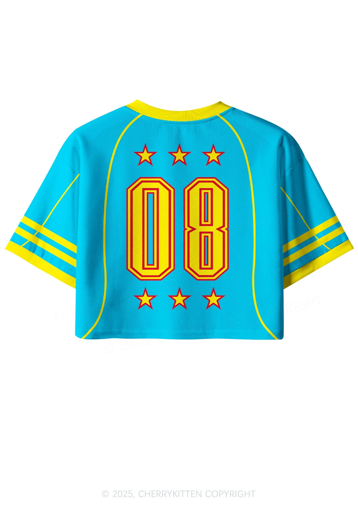 Custom Blue Ketamxxe Y2K Crop Sport Jersey Shirts Cherrykitten - Image 2