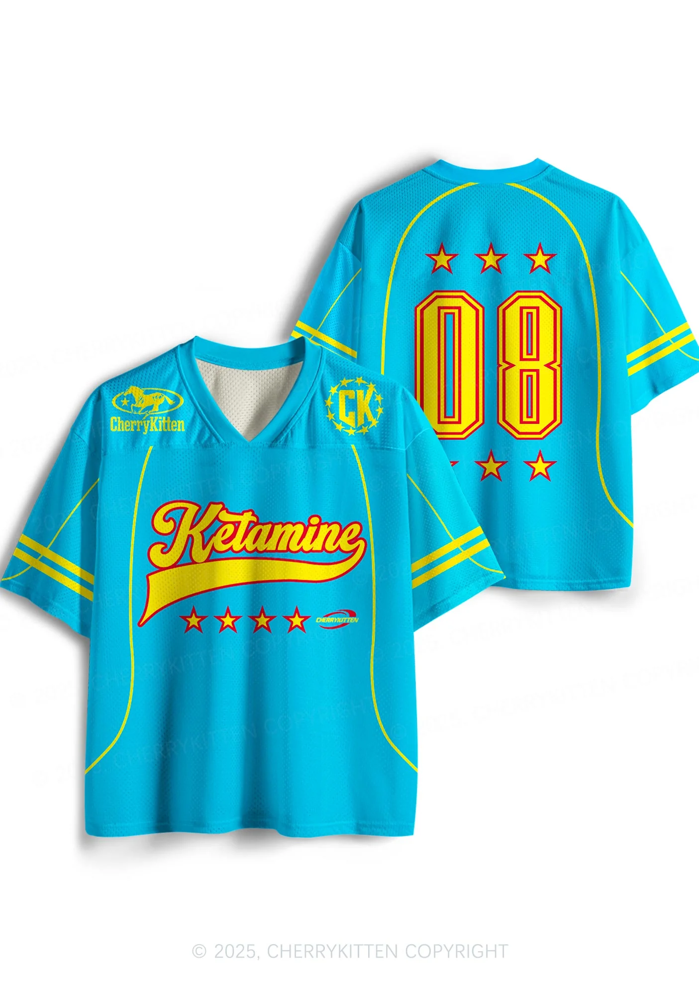 Custom Blue Ketamxxe Y2K Sport Jersey Shirts Cherrykitten - Image 3