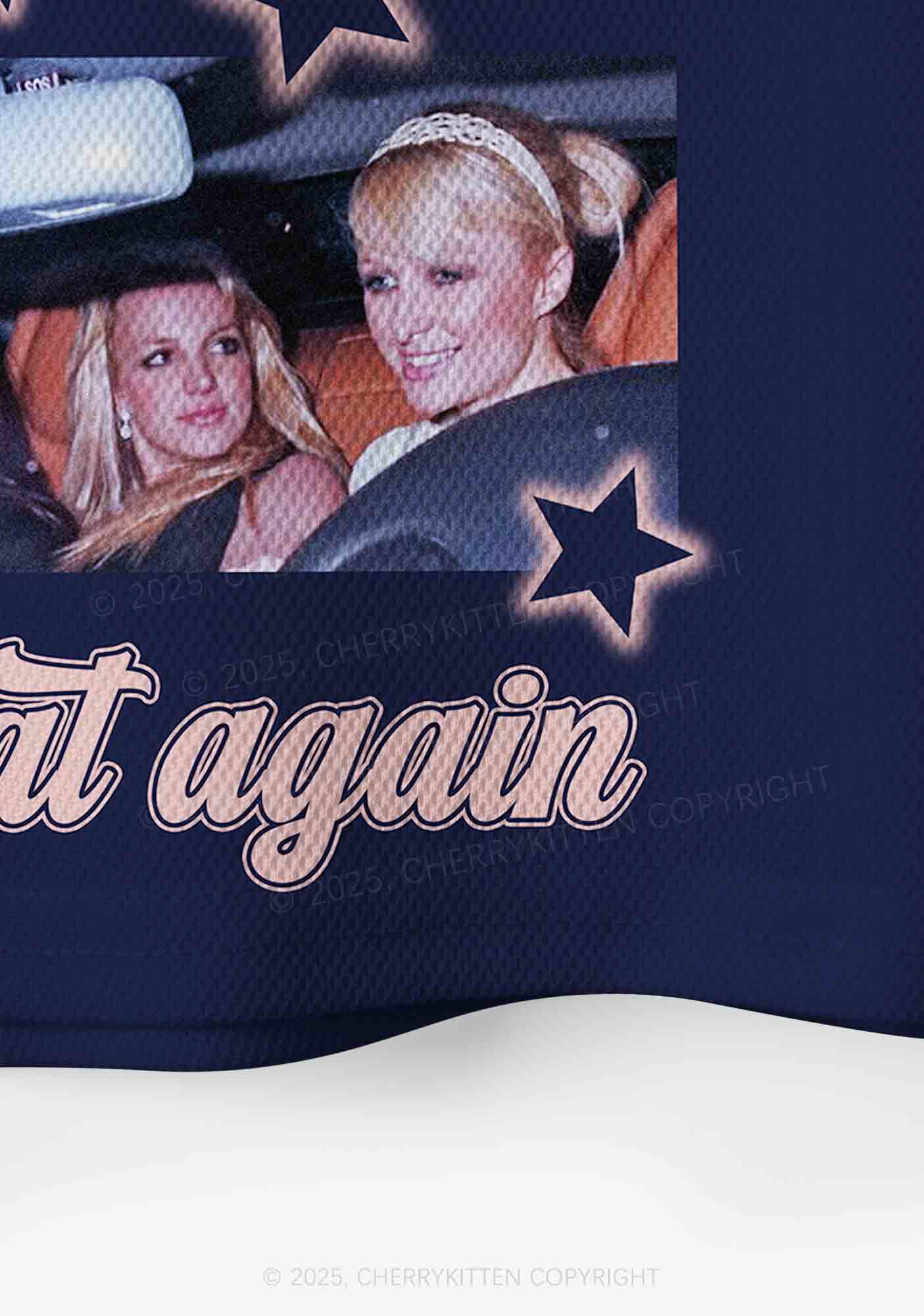Custom Blue Make America Great Again Y2K Crop Sport Jersey Shirts Cherrykitten - Image 5