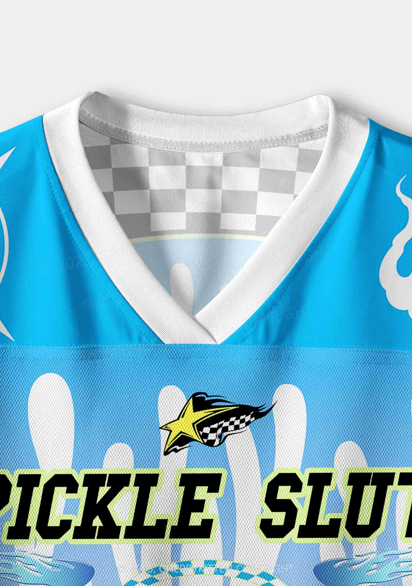 Custom Blue Pickle Slxt Y2K Crop Sport Jersey Shirts Cherrykitten - Image 4