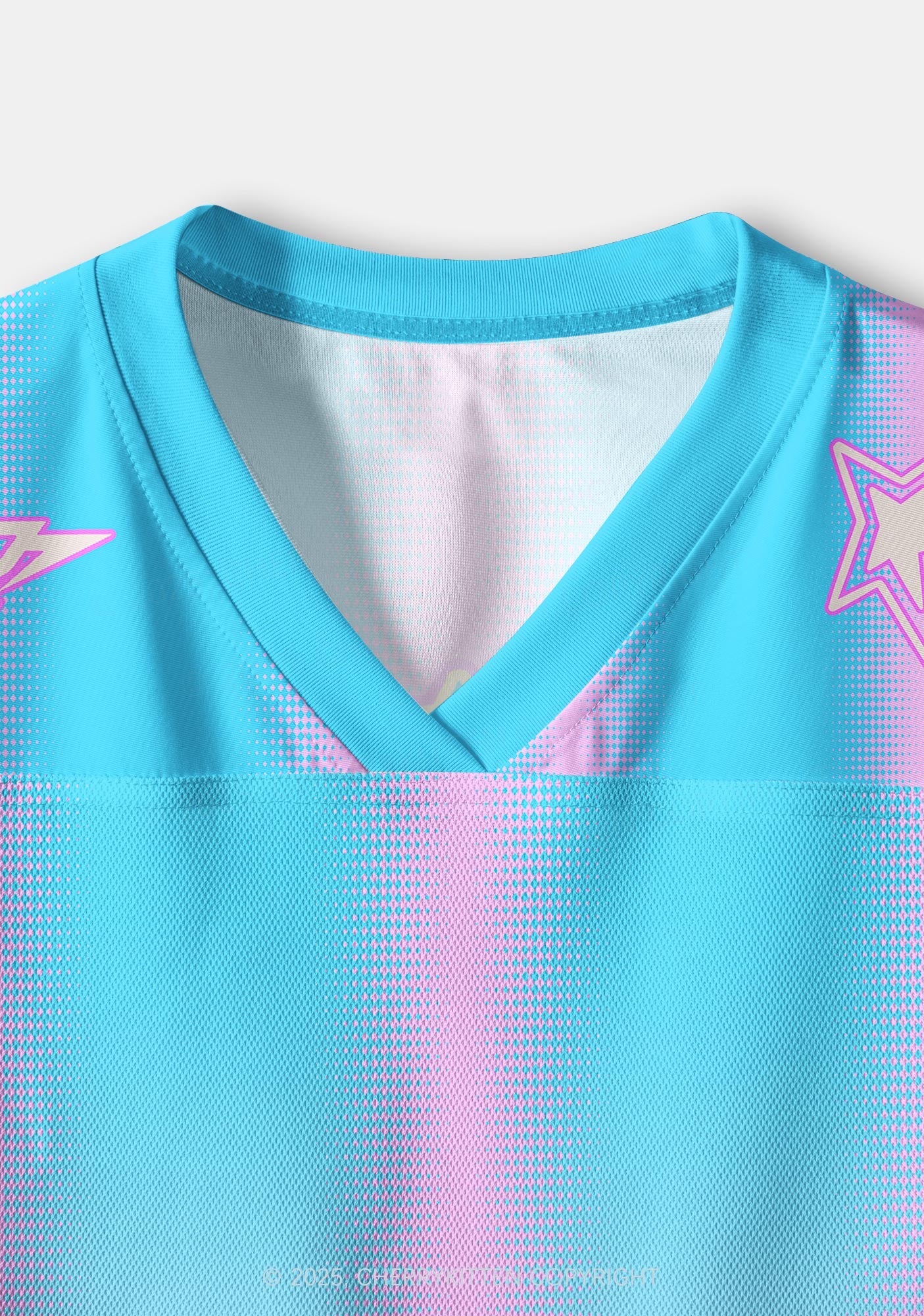 Custom Blue Pony Y2K Crop Sport Jersey Shirts Cherrykitten - Image 4