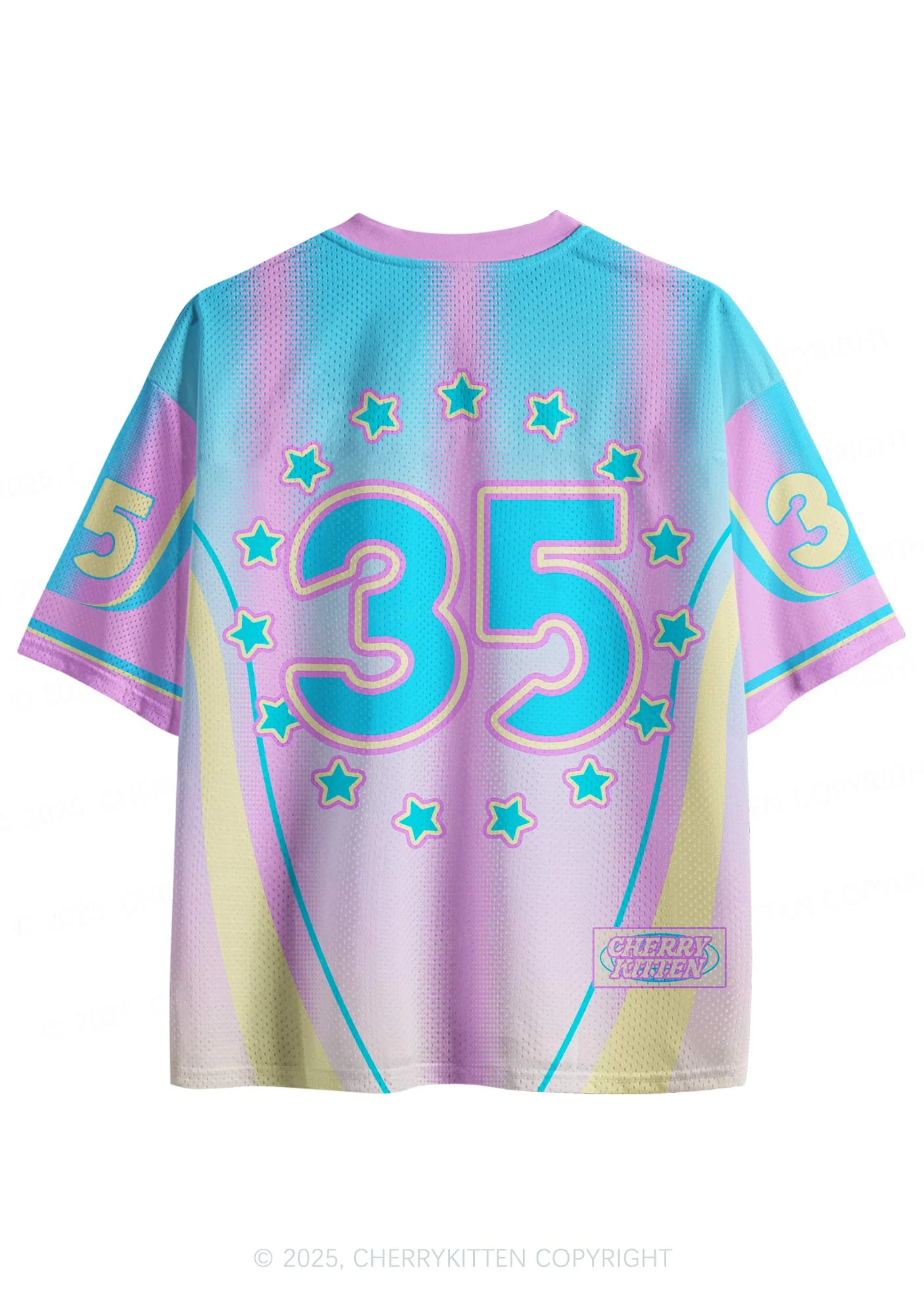 Custom Blue Pony Y2K Sport Jersey Shirts Cherrykitten - Image 2