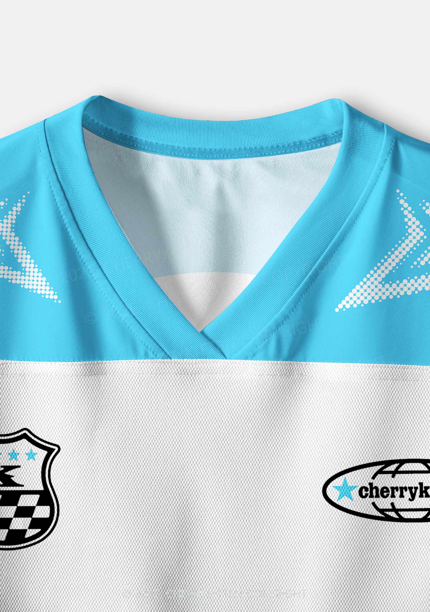 Custom Blue Rizz Em Tism Y2K Crop Sport Jersey Shirts Cherrykitten - Image 4