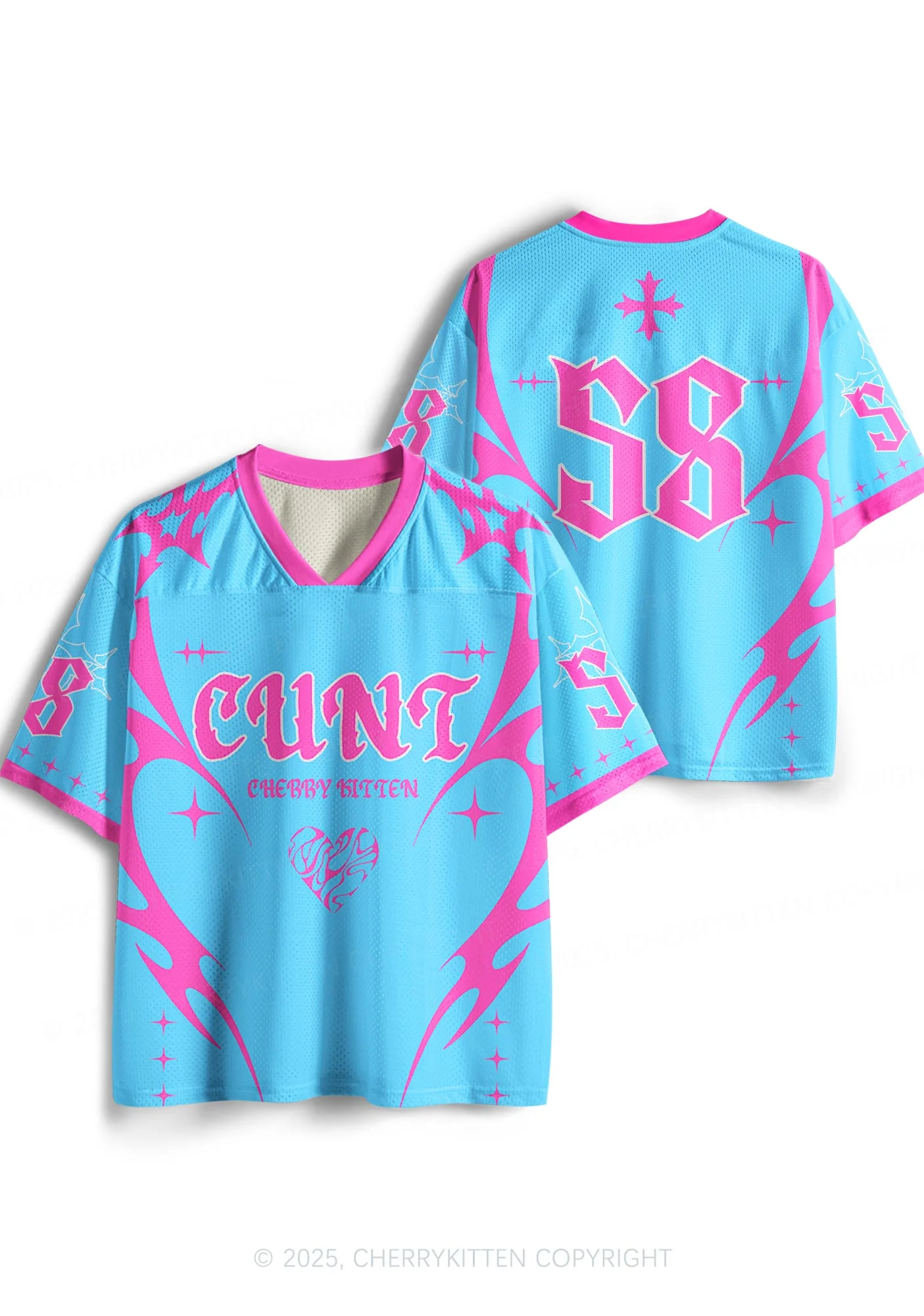 Custom Blue Star Cxxt Y2K Sport Jersey Shirts Cherrykitten - Image 3