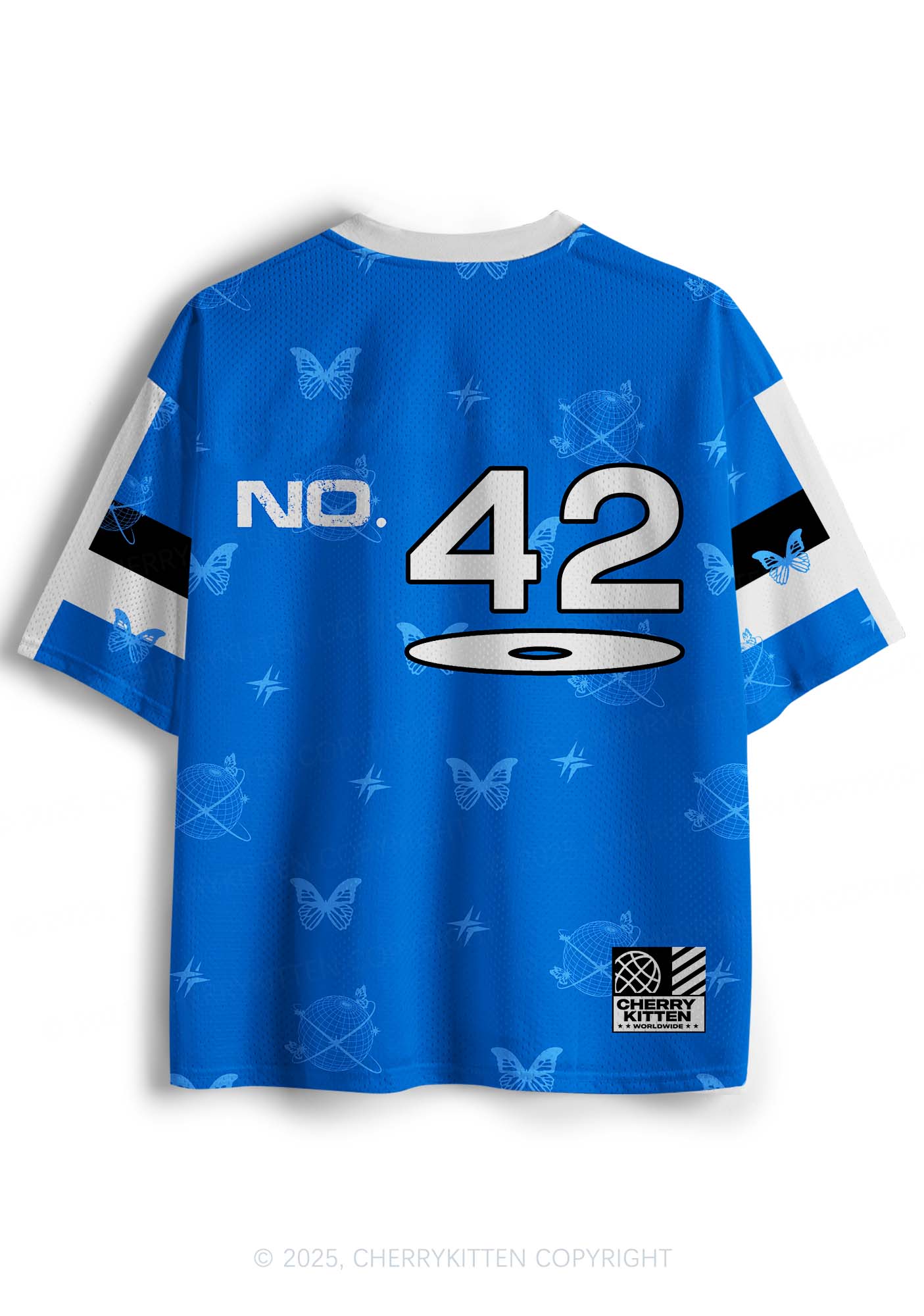 Custom Blue Techno Girls Y2K Sport Jersey Shirts Cherrykitten - Image 3