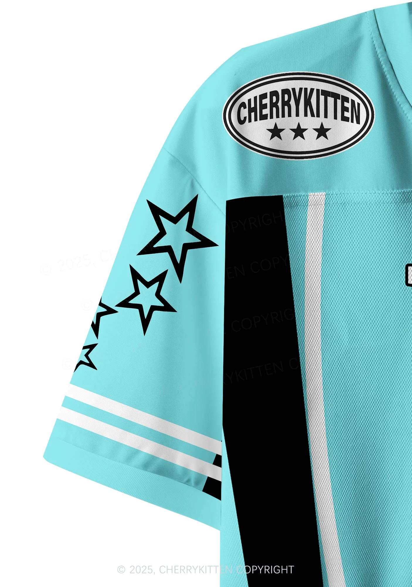 Custom Blue Whos A Good Boy Y2K Crop Sport Jersey Shirts Cherrykitten - Image 4