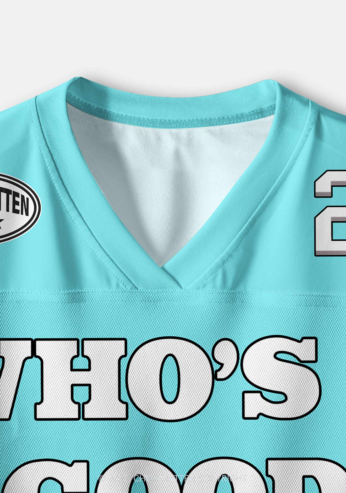Custom Blue Whos A Good Boy Y2K Crop Sport Jersey Shirts Cherrykitten - Image 6
