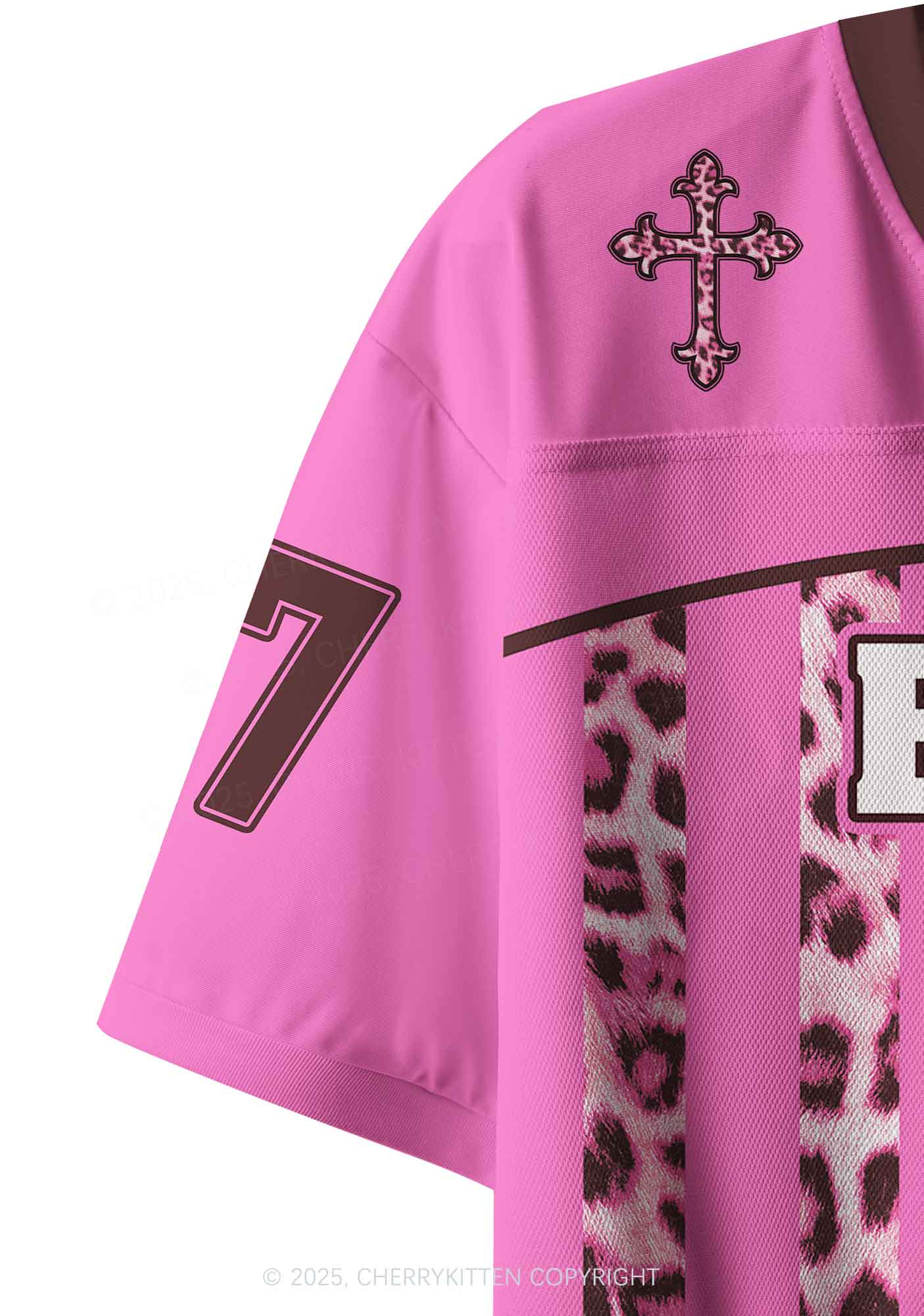 Custom Born To Yap Y2K Crop Sport Jersey Shirts Cherrykitten - Image 5