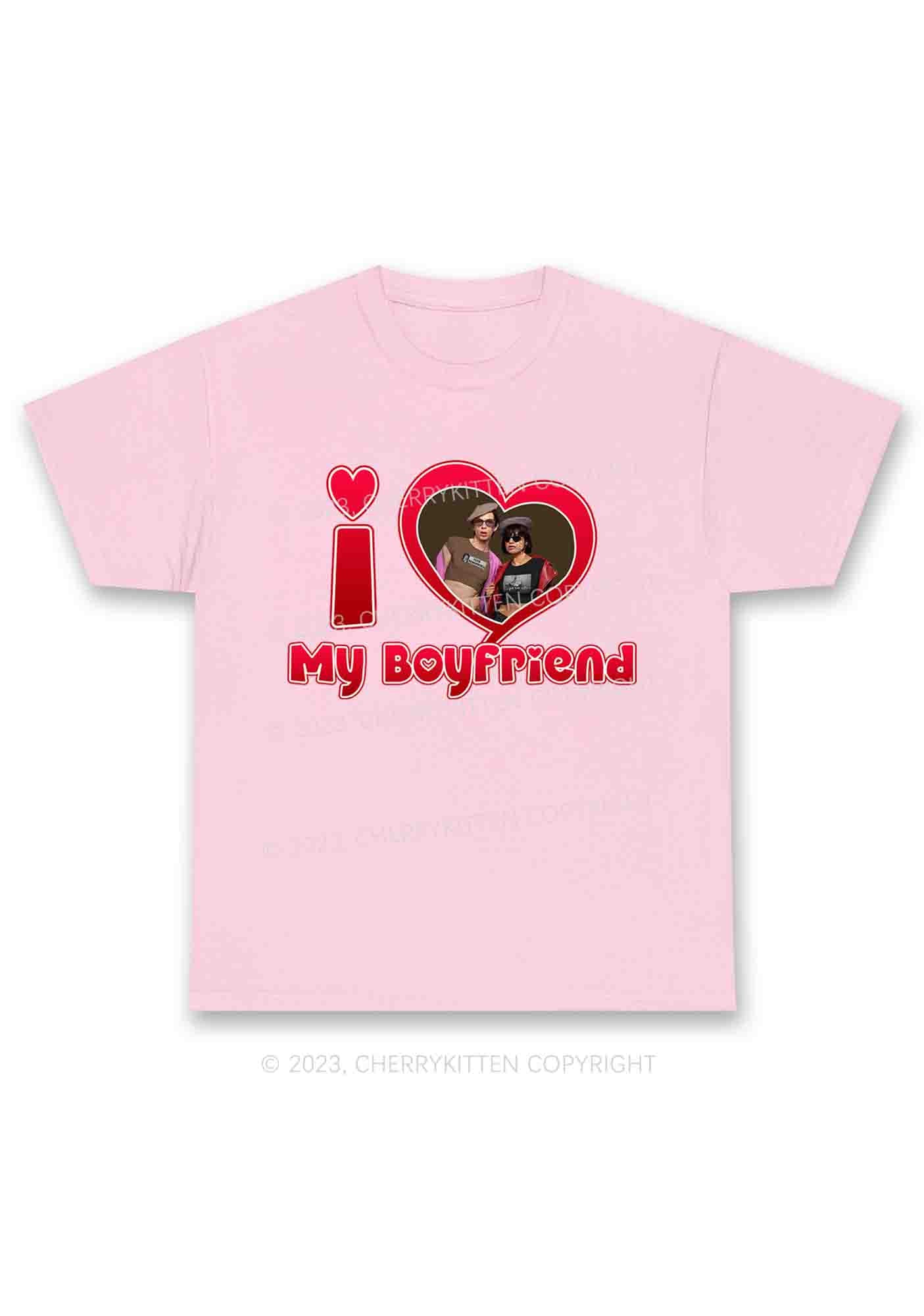 Custom Boyfriend&Girlfriend Red Heart Chunky Shirt - Image 4