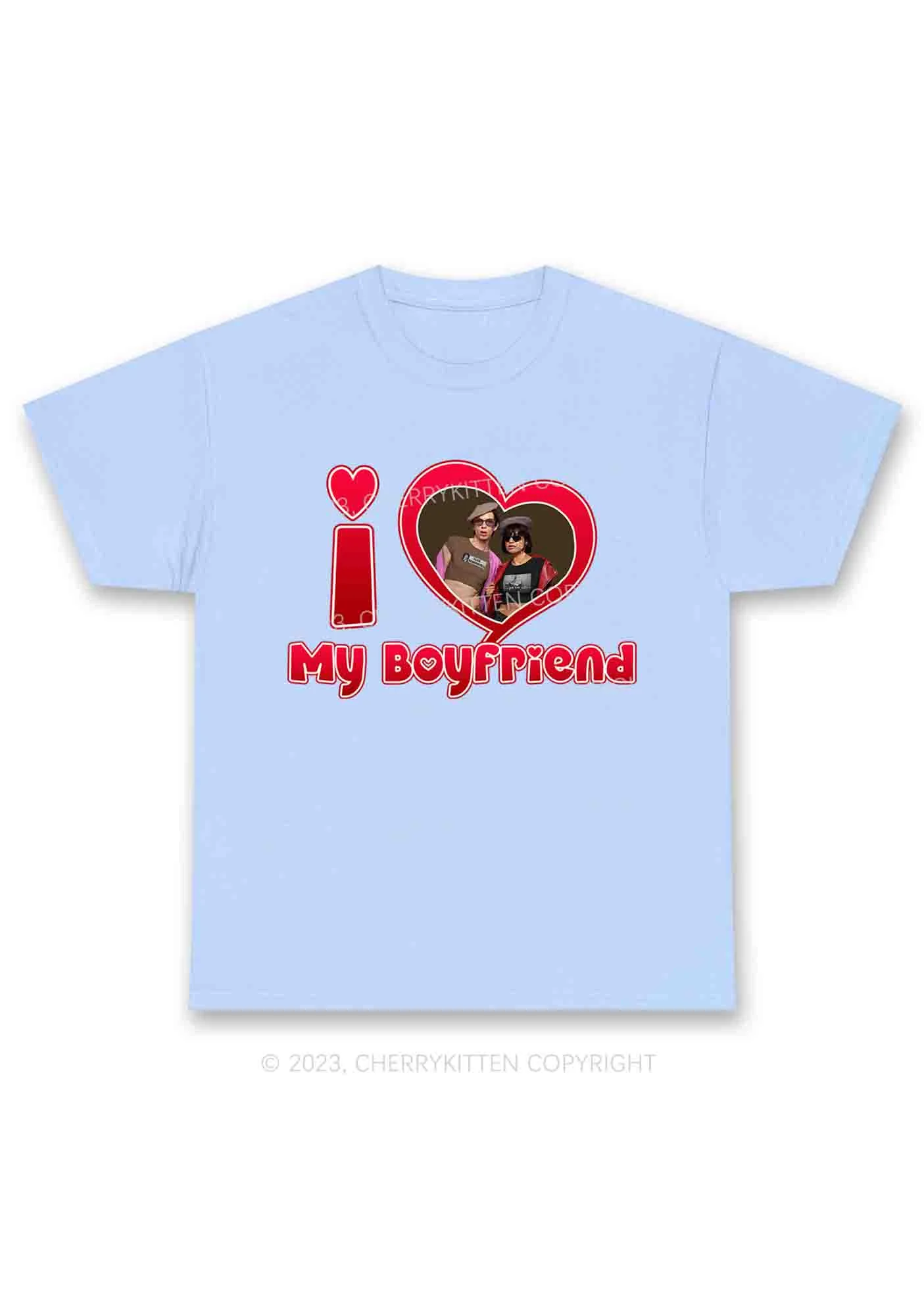 Custom Boyfriend&Girlfriend Red Heart Chunky Shirt - Image 7