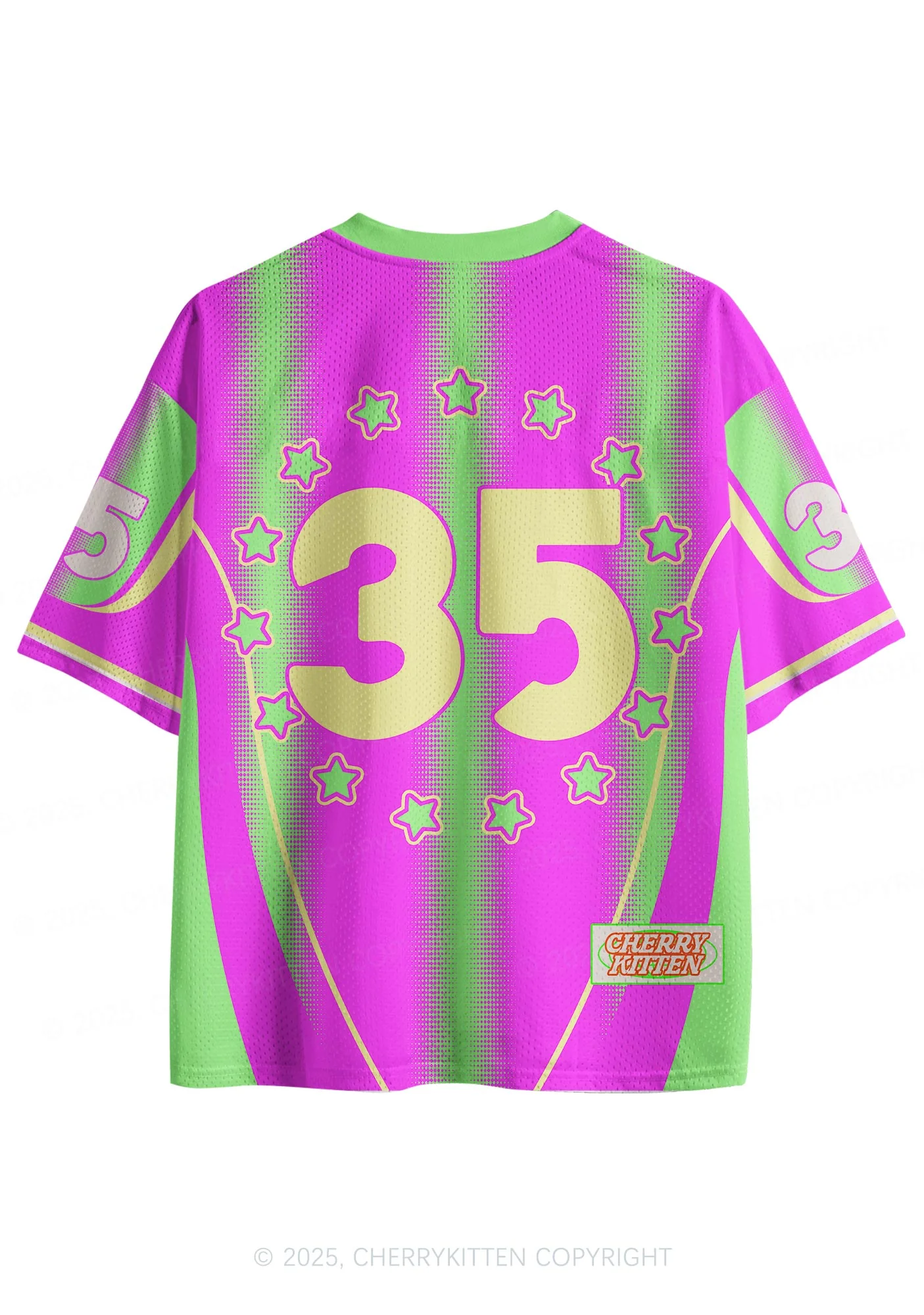 Custom Bright Pink Pony Y2K Sport Jersey Shirts Cherrykitten - Image 2