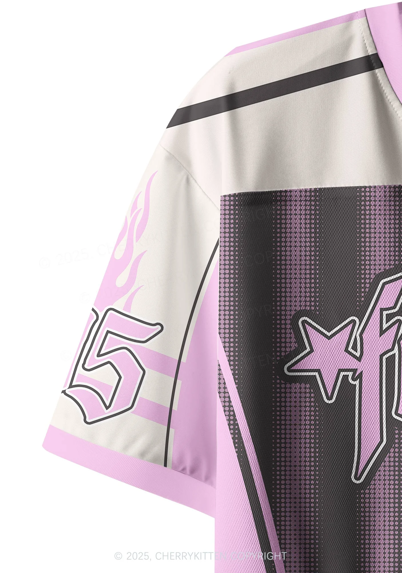 Custom Brown Faggot Stars Pride Y2K Crop Sport Jersey Shirts Cherrykitten - Image 4