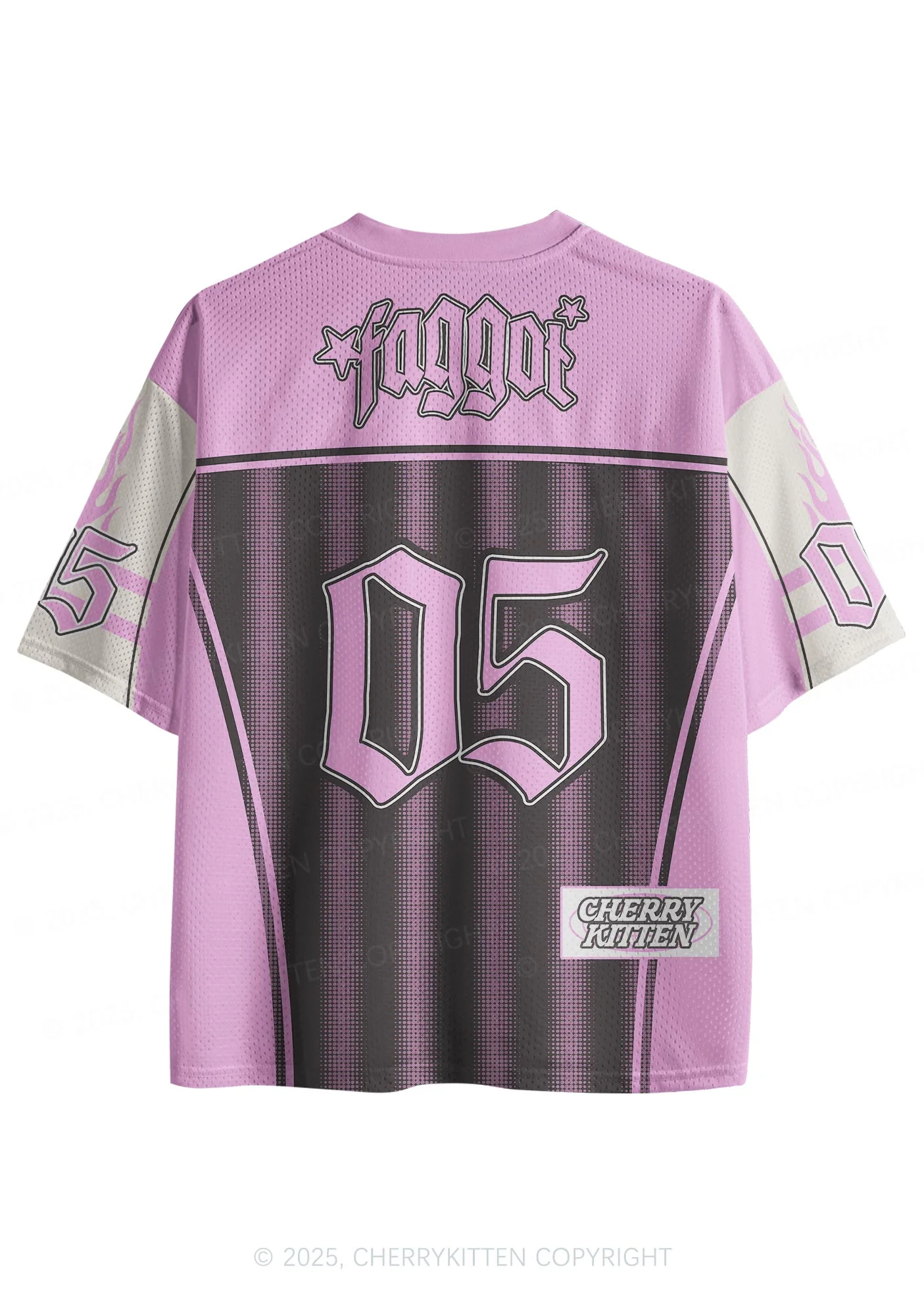 Custom Brown Faggot Stars Pride Y2K Sport Jersey Shirts Cherrykitten - Image 2