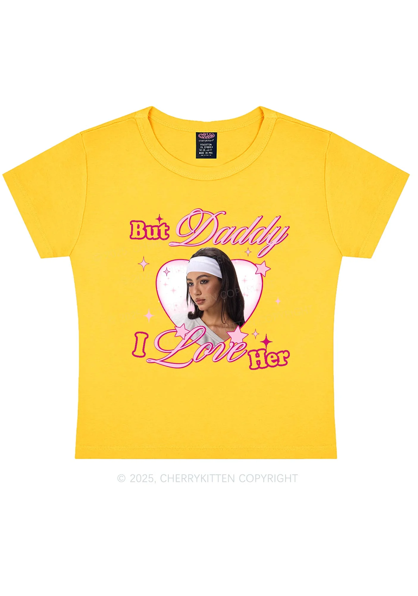 Custom But Daddy I Love Y2K Baby Tee Cherrykitten - Image 8
