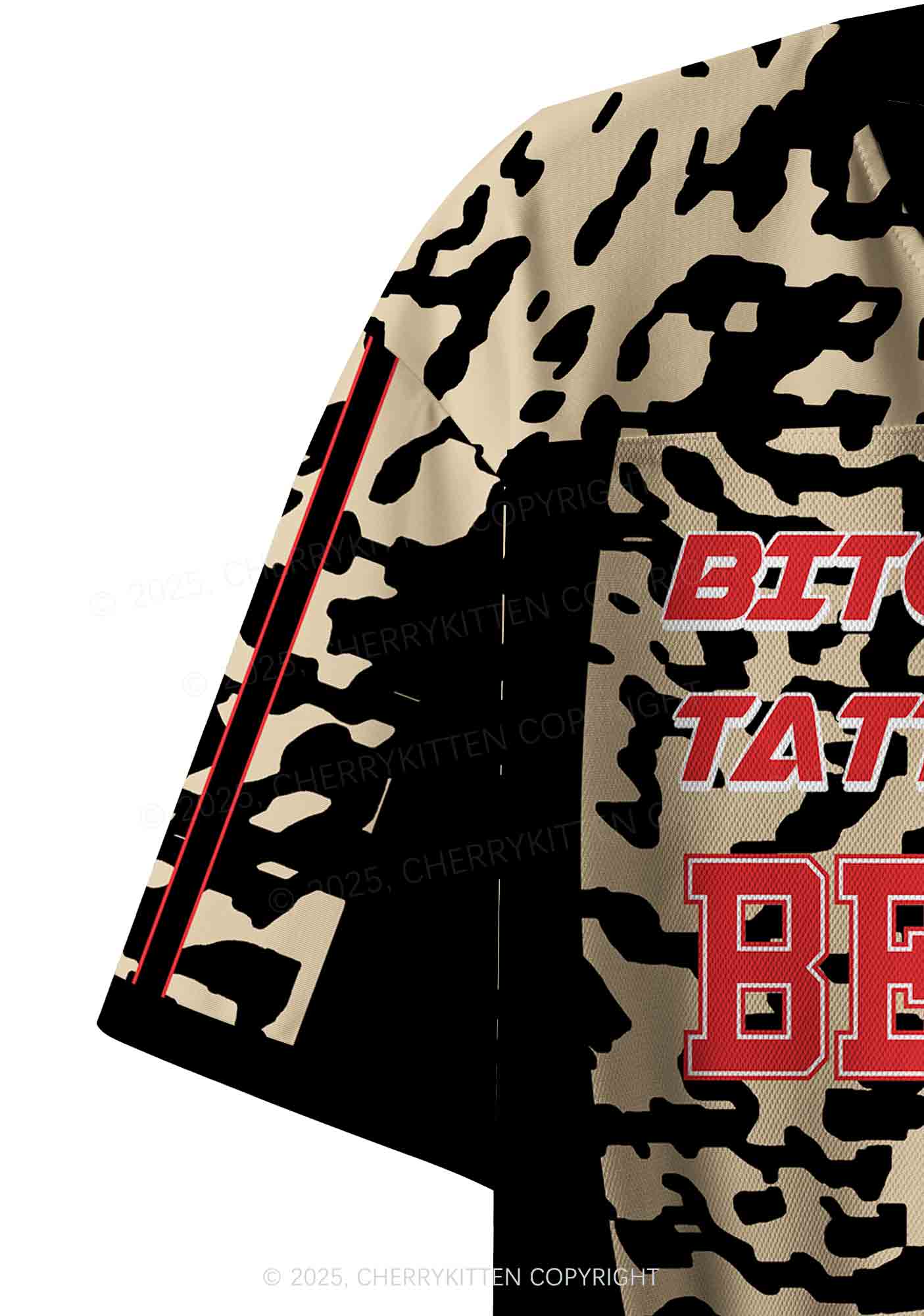 Custom Bxxches With Tattoos Fxxk Better Y2K Crop Sport Jersey Shirts Cherrykitten - Image 5