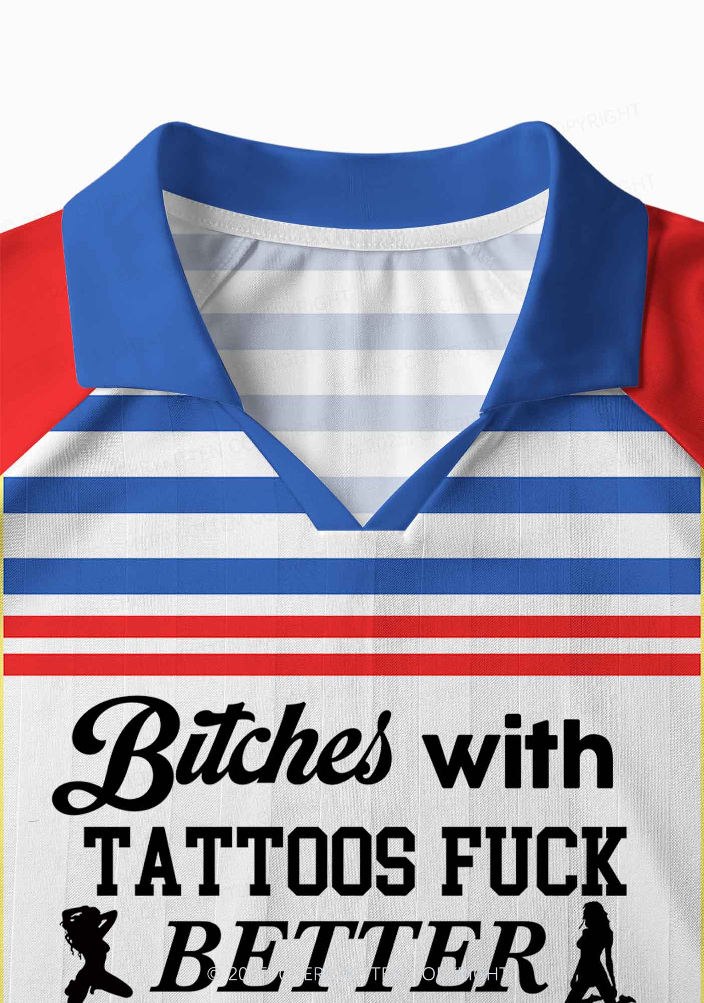 Custom Bxxches With Tattoos Fxxk Better Y2K Sport Long Sleeve Jersey Shirts Cherrykitten - Image 4