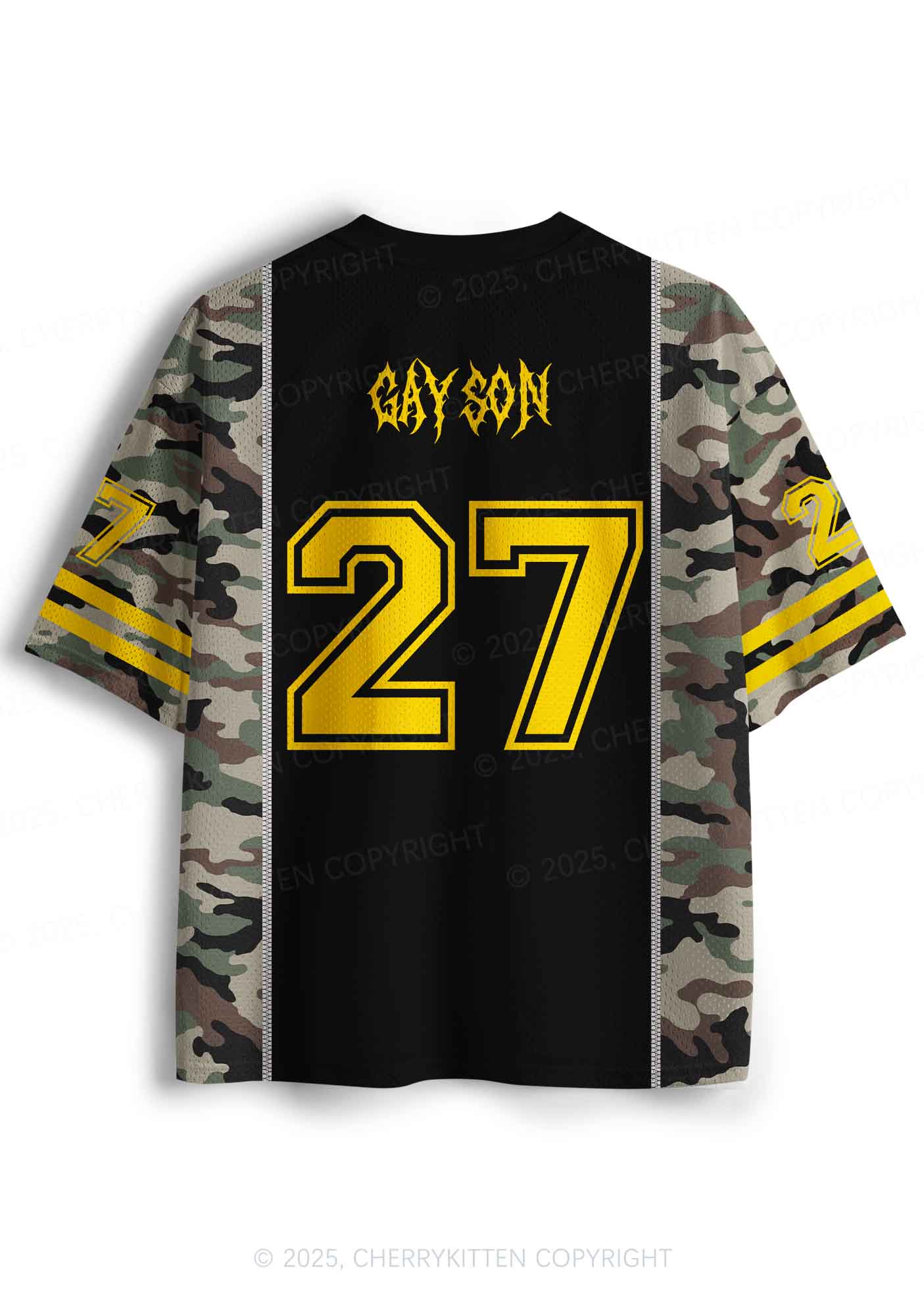 Custom Camouflage Gay Son Pride Y2K Sport Jersey Shirts Cherrykitten - Image 2