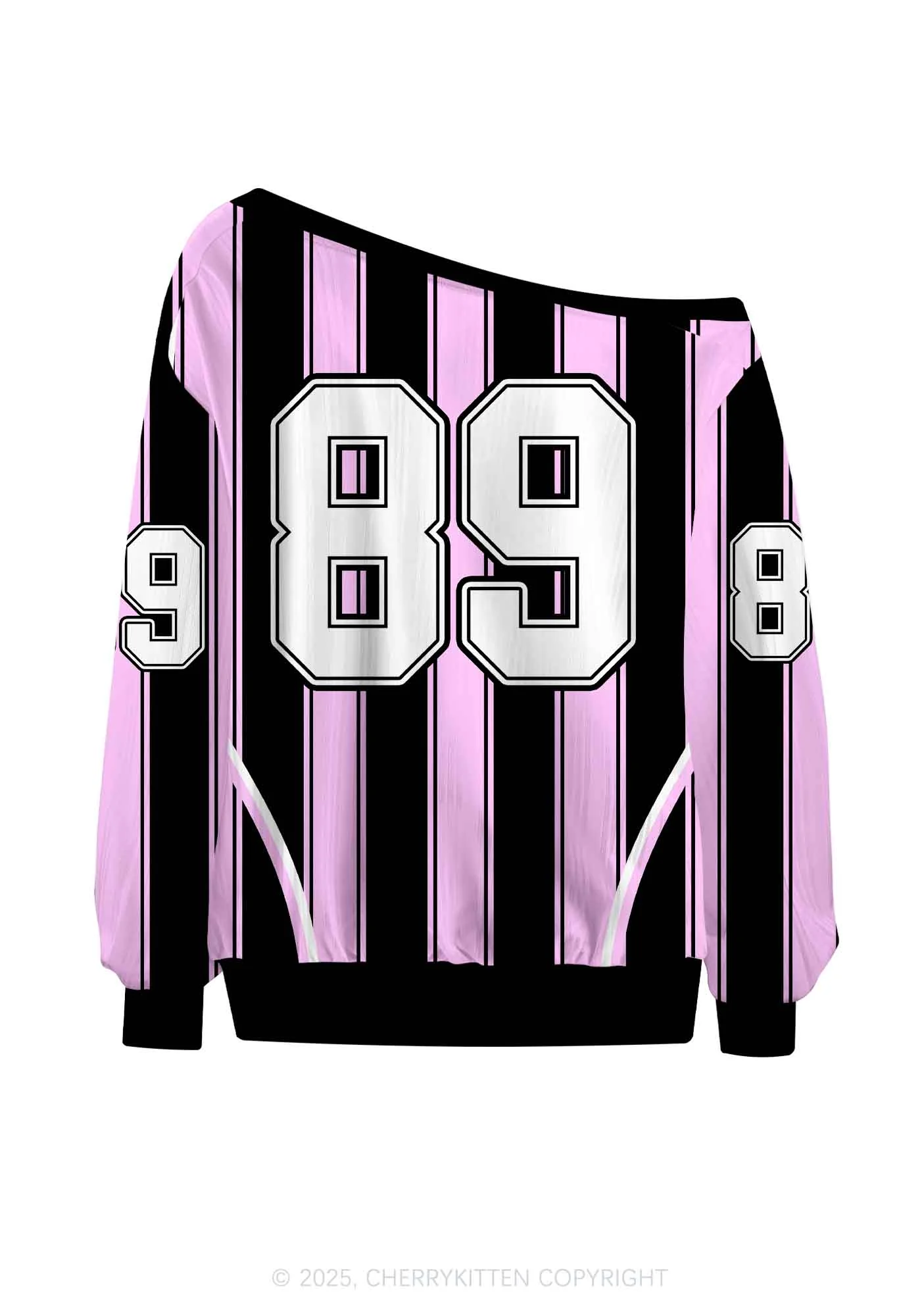 Custom Cheese Rat Y2K Off Shoulder Long Sleeve Sport Jersey Shirts Cherrykitten - Image 2