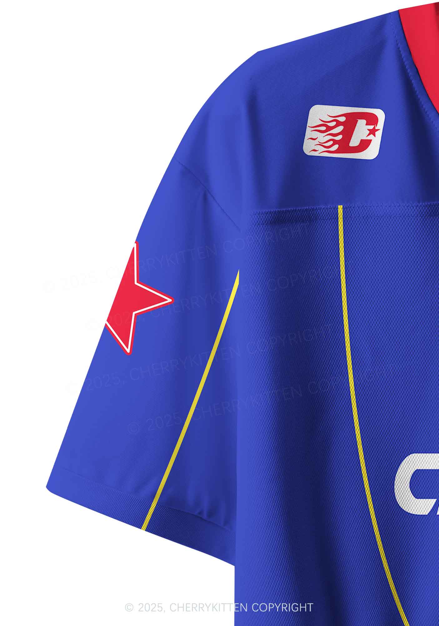 Custom Choke Me Y2K Crop Sport Jersey Shirts Cherrykitten - Image 5