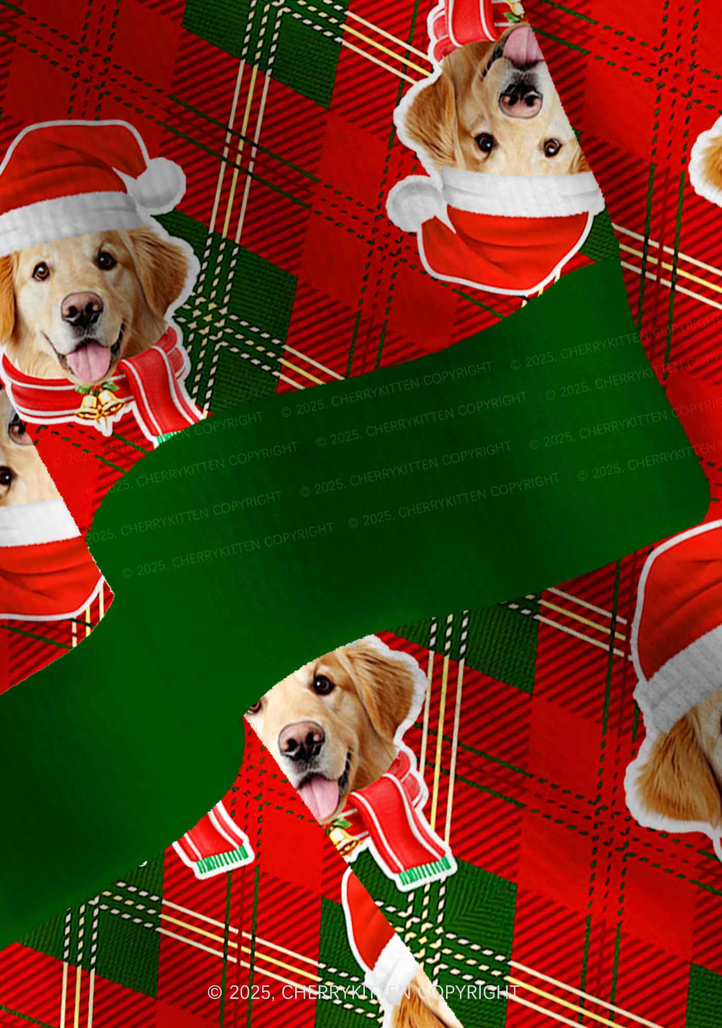 Custom Christmas Dog Face Y2K Christmas Cardigan Knit Sweatshirt Cherrykitten - Image 6