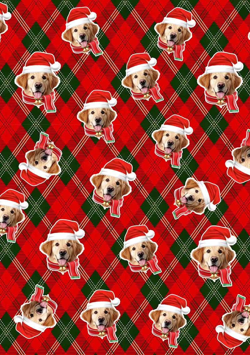 Custom Christmas Dog Face Y2K Print Long Sleeve Pajama Set Cherrykitten - Image 2
