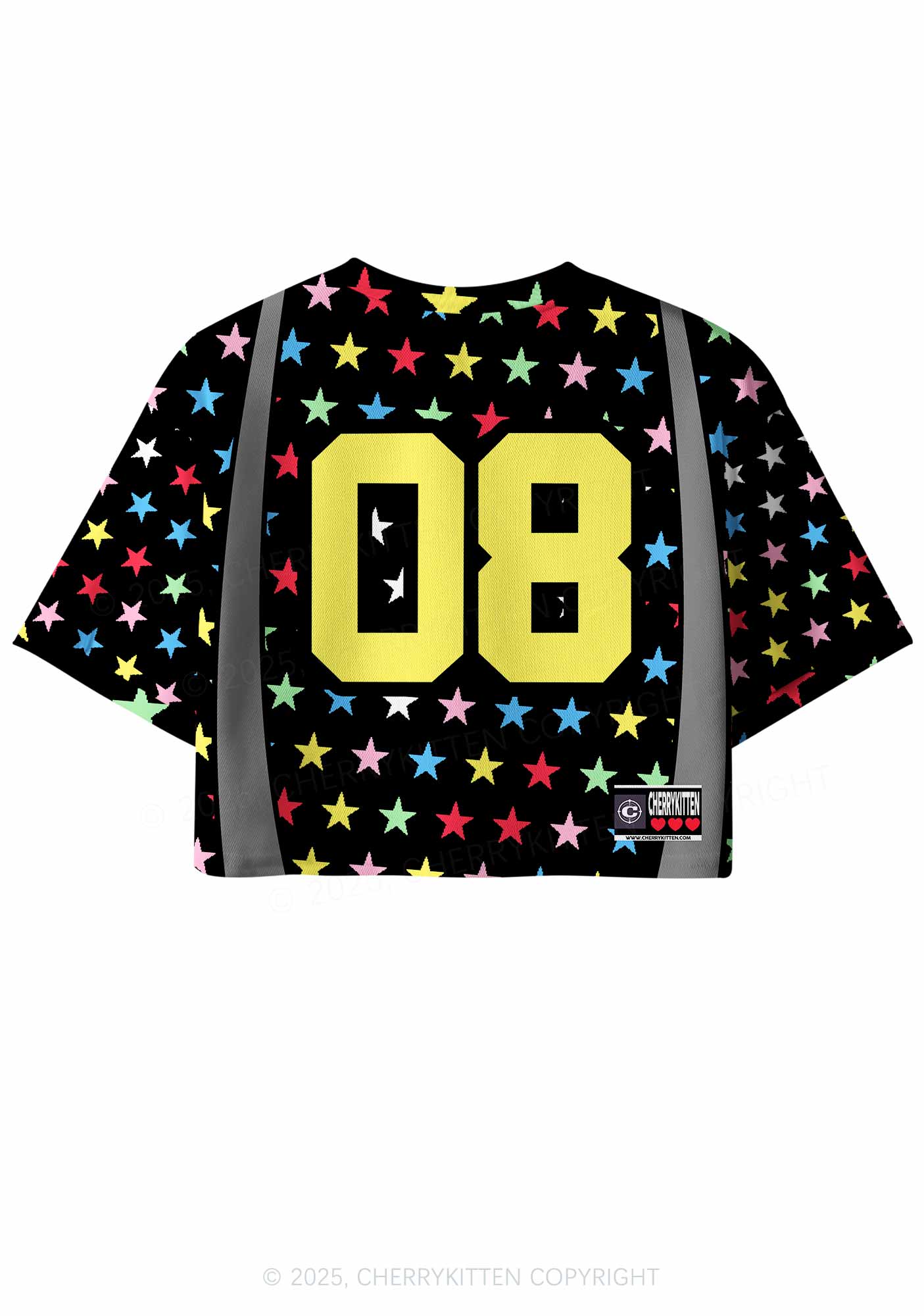 Custom Colourful Star Cxxt Y2K Crop Sport Jersey Shirts Cherrykitten - Image 2