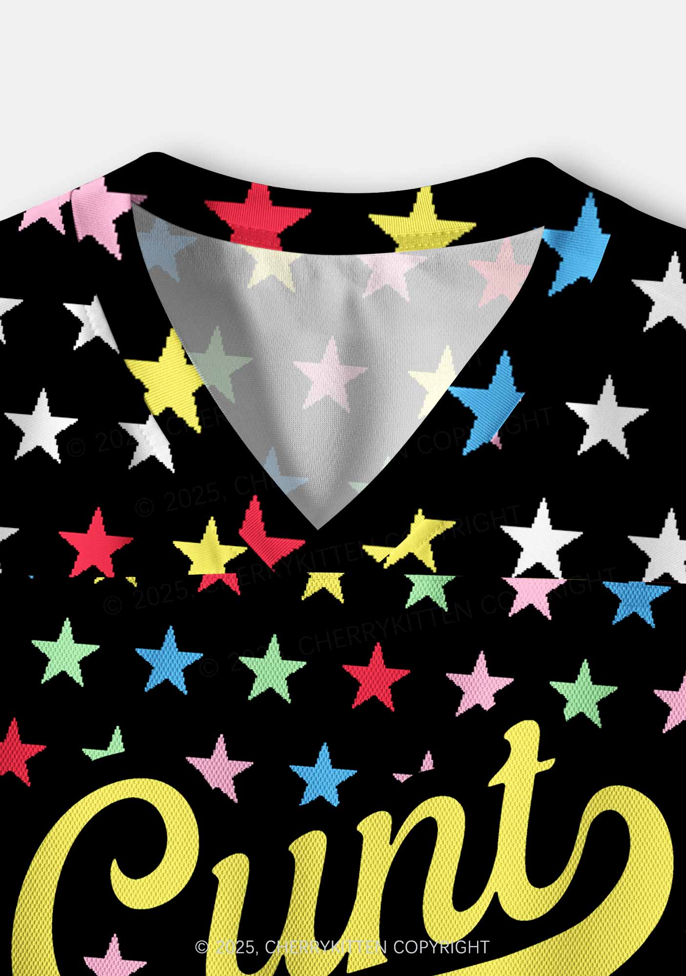 Custom Colourful Star Cxxt Y2K Crop Sport Jersey Shirts Cherrykitten - Image 4